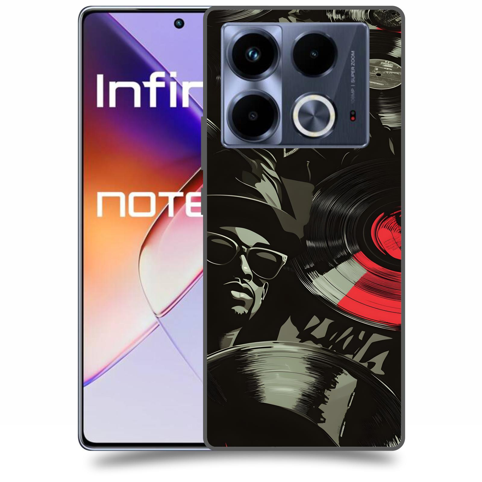 ACOVER Kryt na mobil Infinix Note 40 - Vinyl record 2