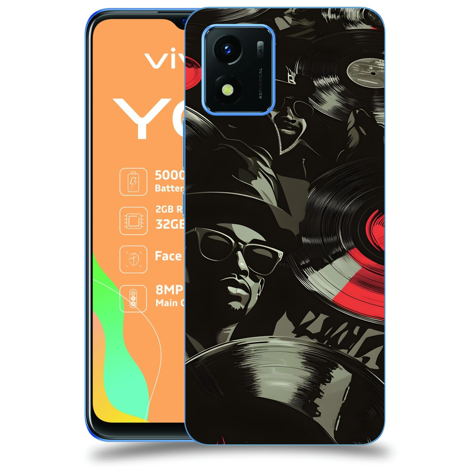 ACOVER Kryt na mobil Vivo Y01 - Vinyl record 2