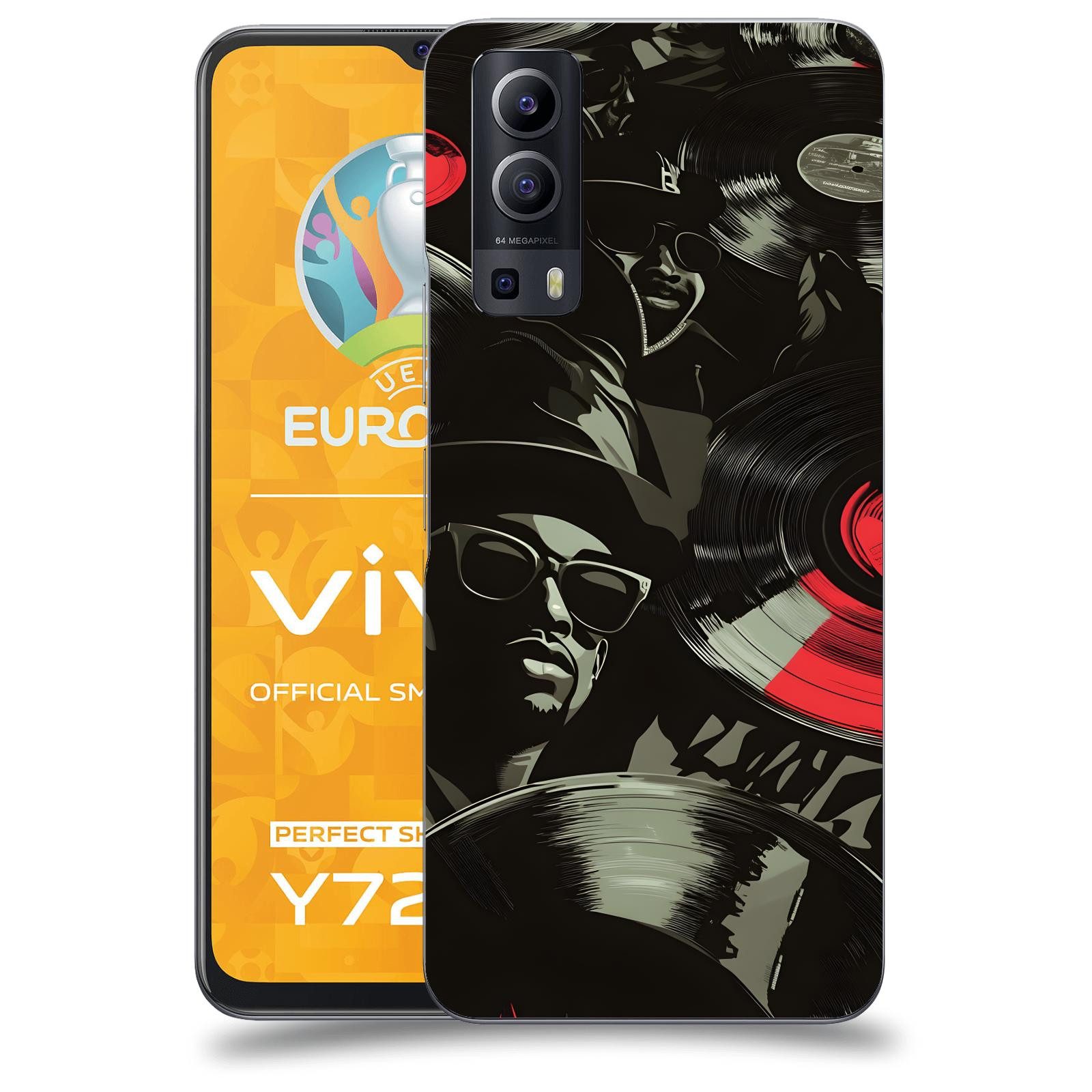 ACOVER Kryt na mobil Vivo Y72 5G - Vinyl record 2