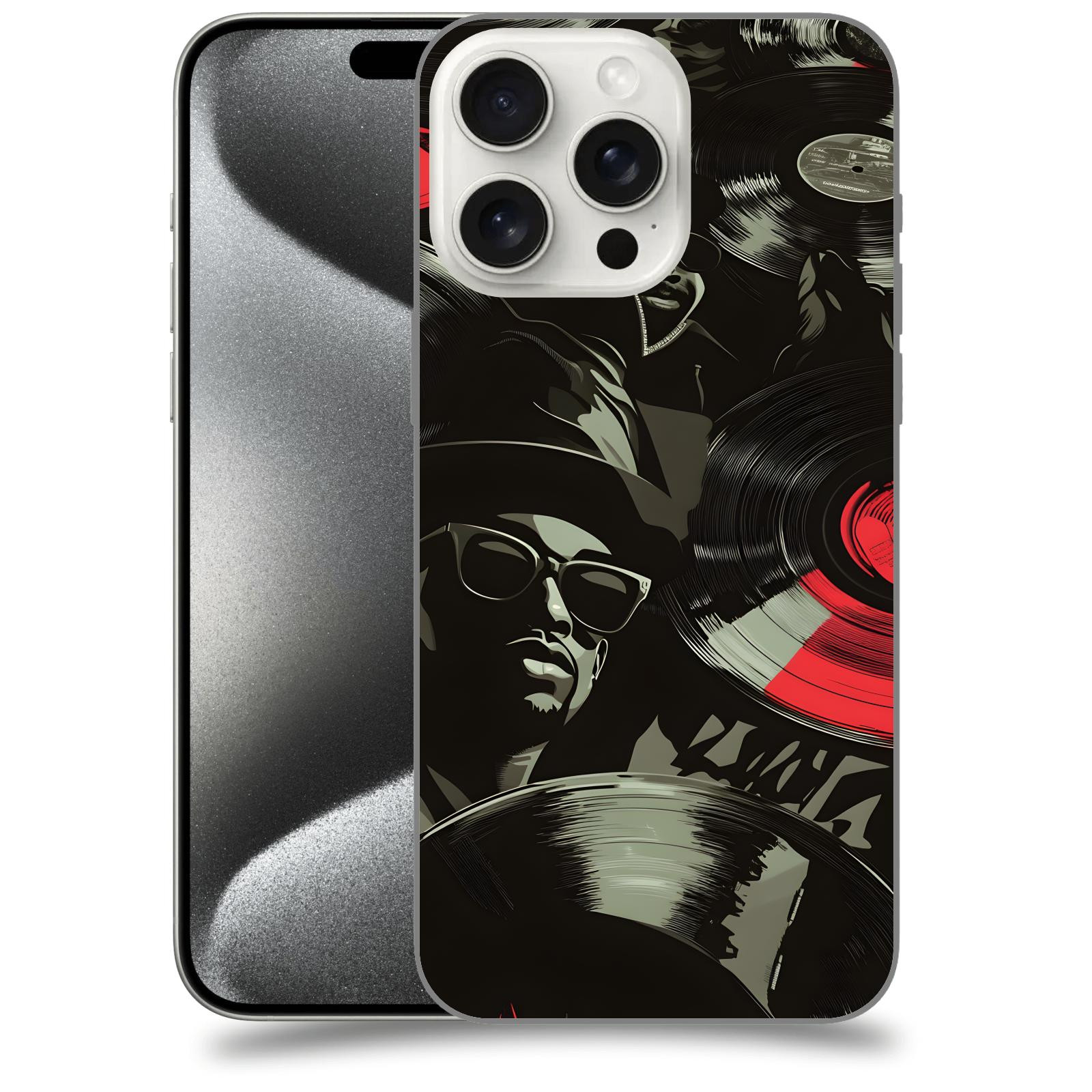 ACOVER Kryt na mobil Apple iPhone 15 pro max - Vinyl record 2