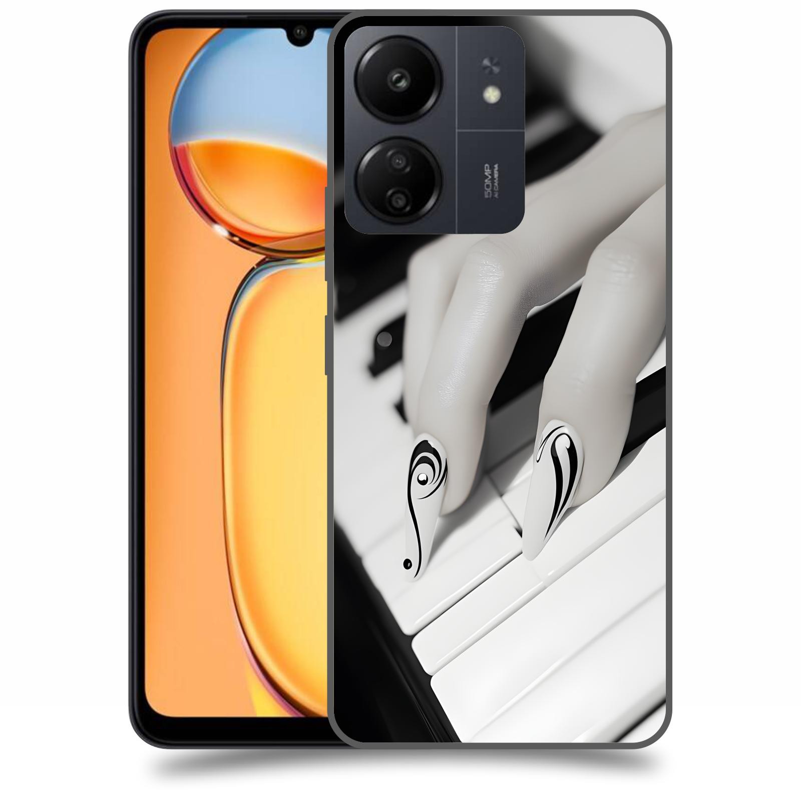ACOVER Kryt na mobil Xiaomi Redmi 13C  Piano
