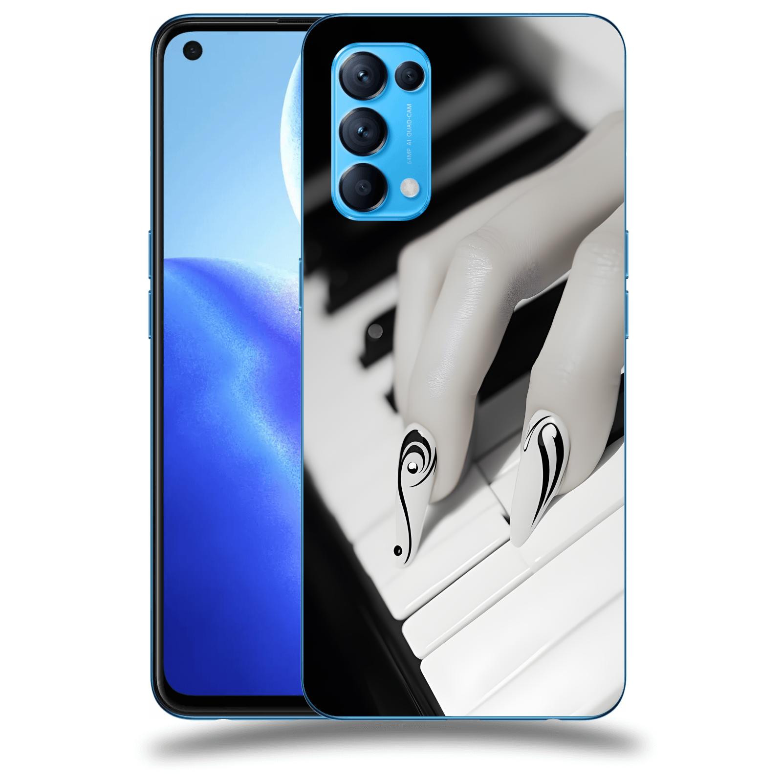 ACOVER Kryt na mobil OPPO Reno 5 5G - Piano