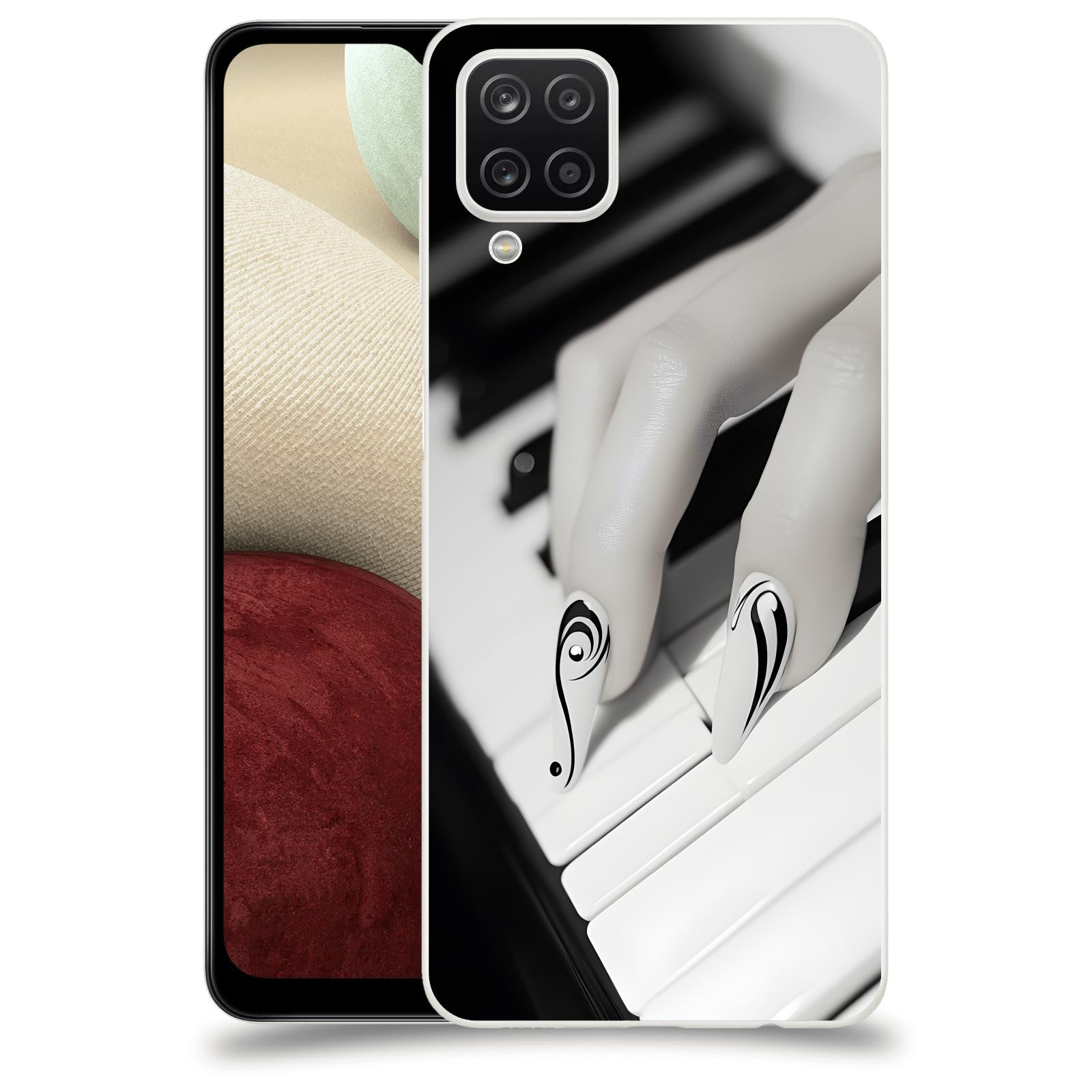 ACOVER Kryt na mobil Samsung Galaxy A12 A125F - Piano