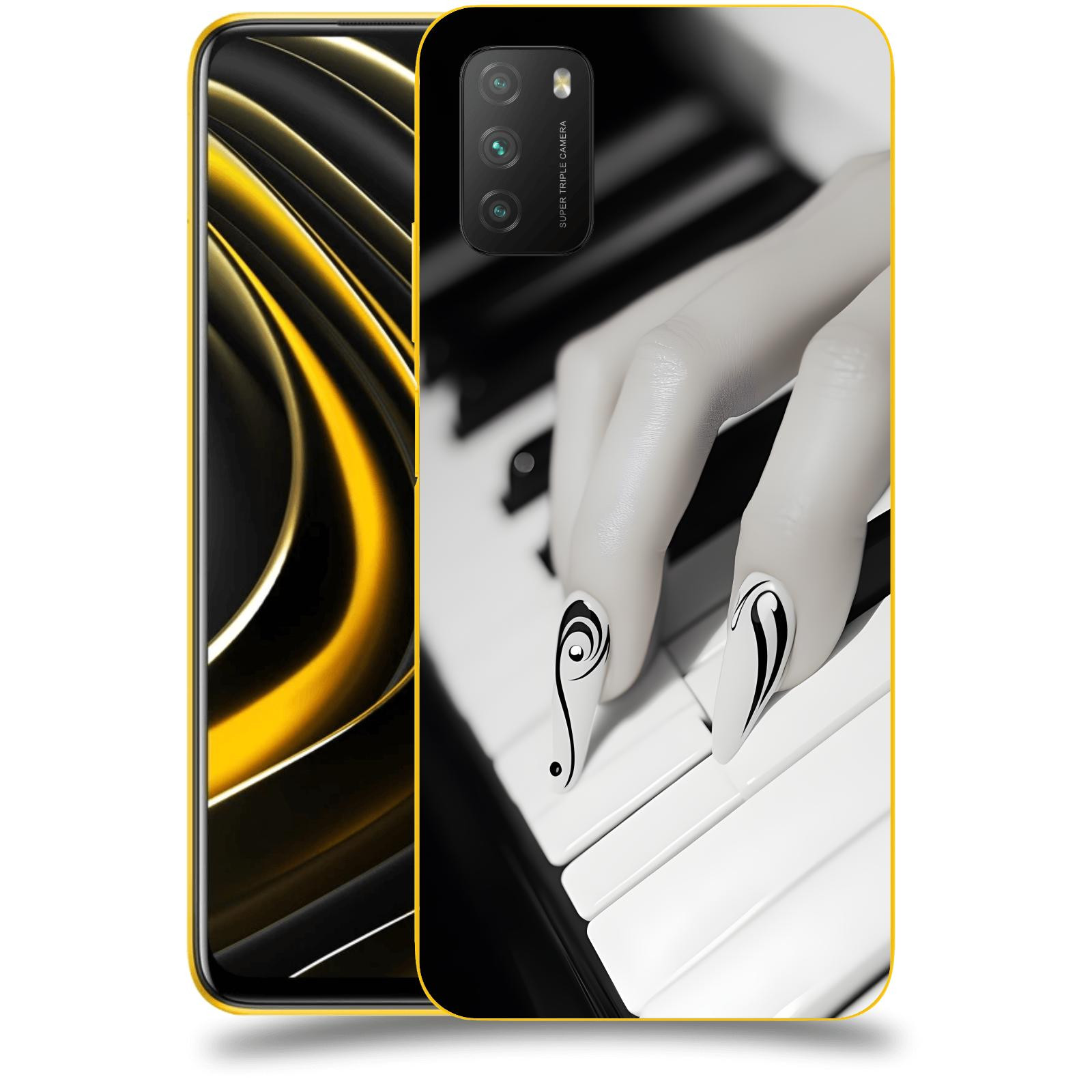 ACOVER Kryt na mobil Xiaomi Poco M3 - Piano