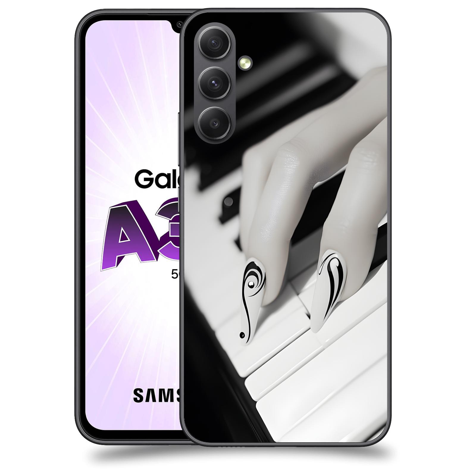 ACOVER Kryt na mobil Samsung Galaxy A34 - Piano