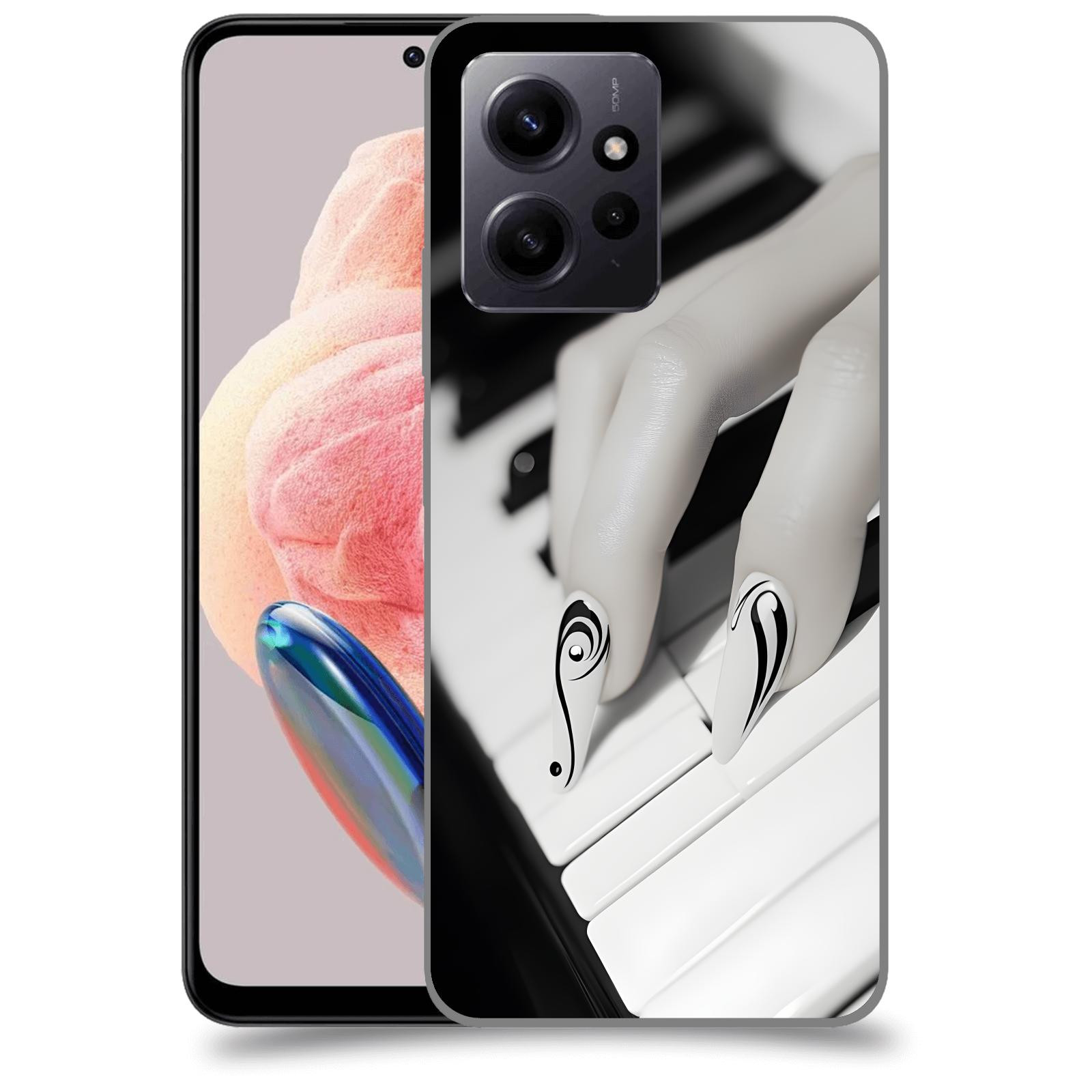 ACOVER Kryt na mobil Xiaomi Redmi Note 12 4G - Piano