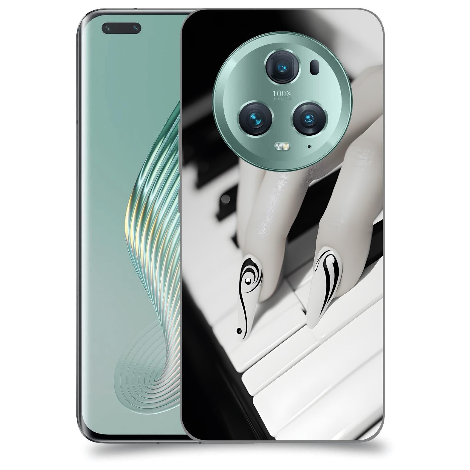 ACOVER Kryt na mobil Honor Magic5 Pro - Piano