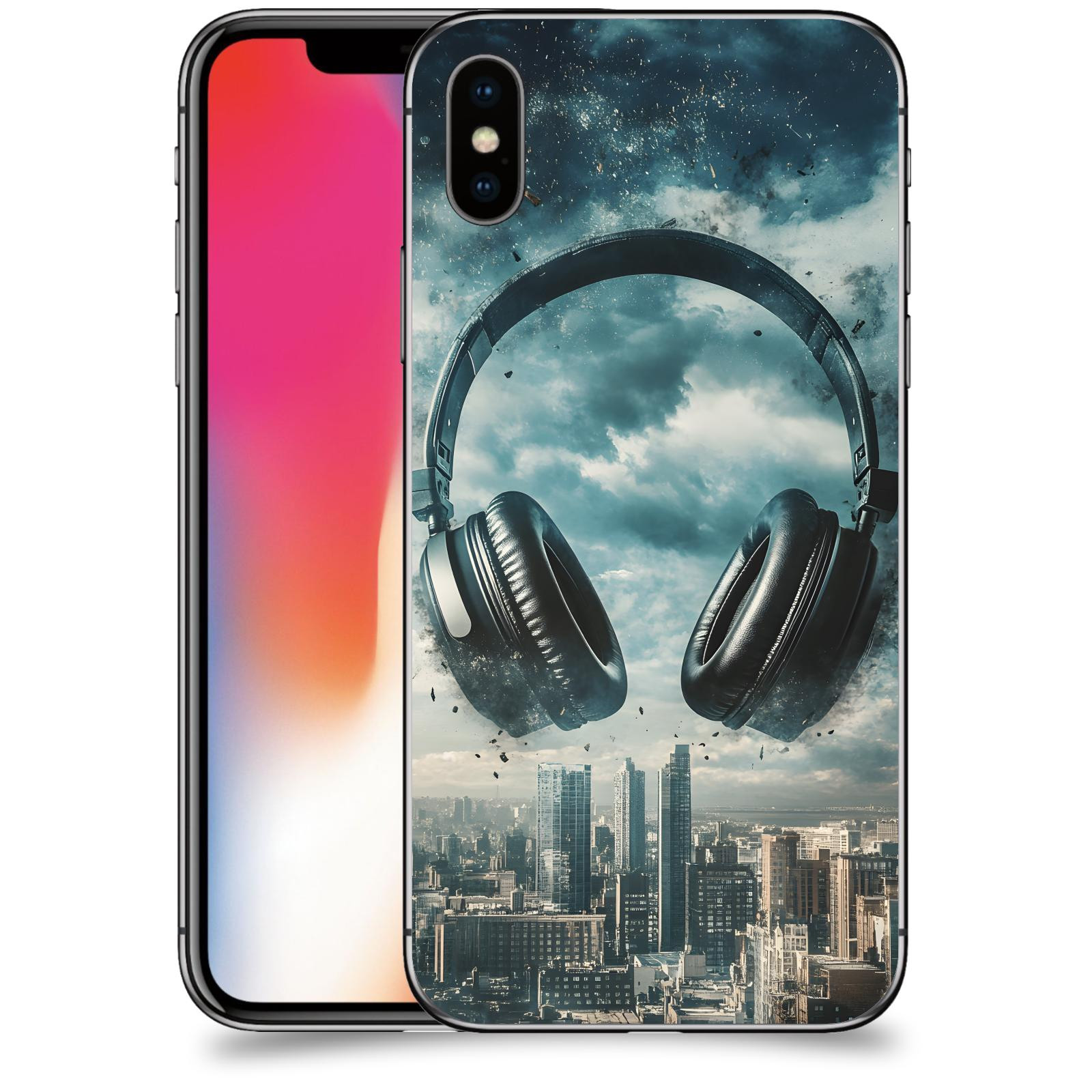 ACOVER Kryt na mobil Apple iPhone X/XS - Sluchátka