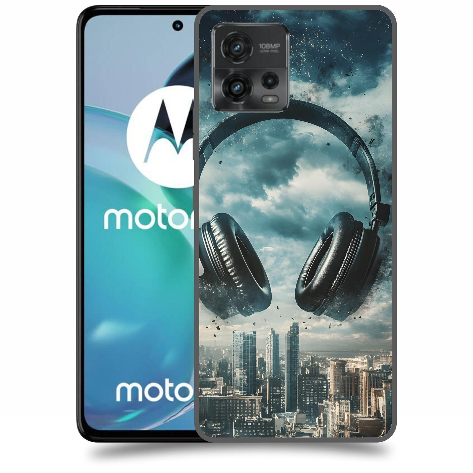 ACOVER Kryt na mobil Motorola Moto G72 - Sluchátka