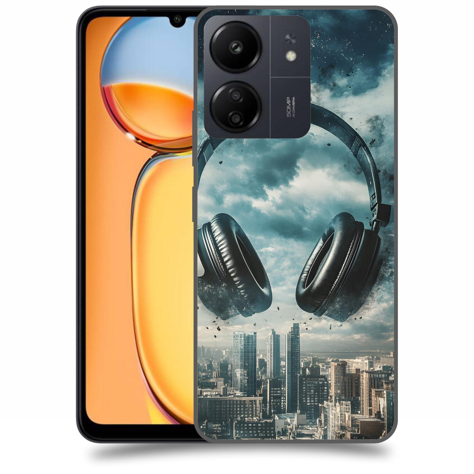 ACOVER Kryt na mobil Xiaomi Redmi 13C  Sluchátka
