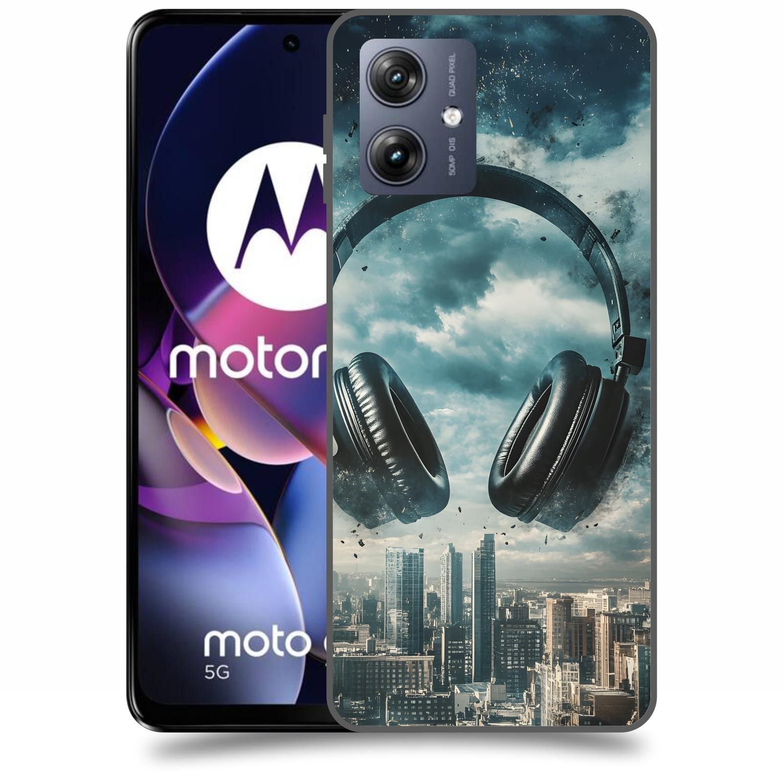 ACOVER Kryt na mobil Motorola Moto G54 5G - Sluchátka