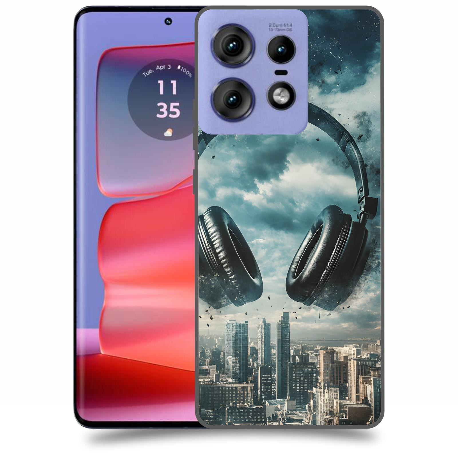 ACOVER Kryt na mobil Motorola Edge 50 Pro - Sluchátka