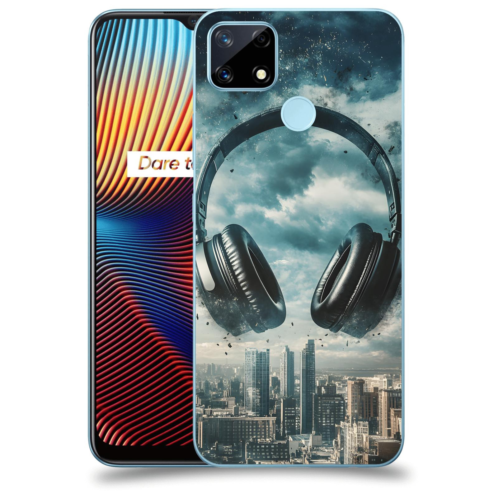 ACOVER Kryt na mobil Realme 7i - Sluchátka