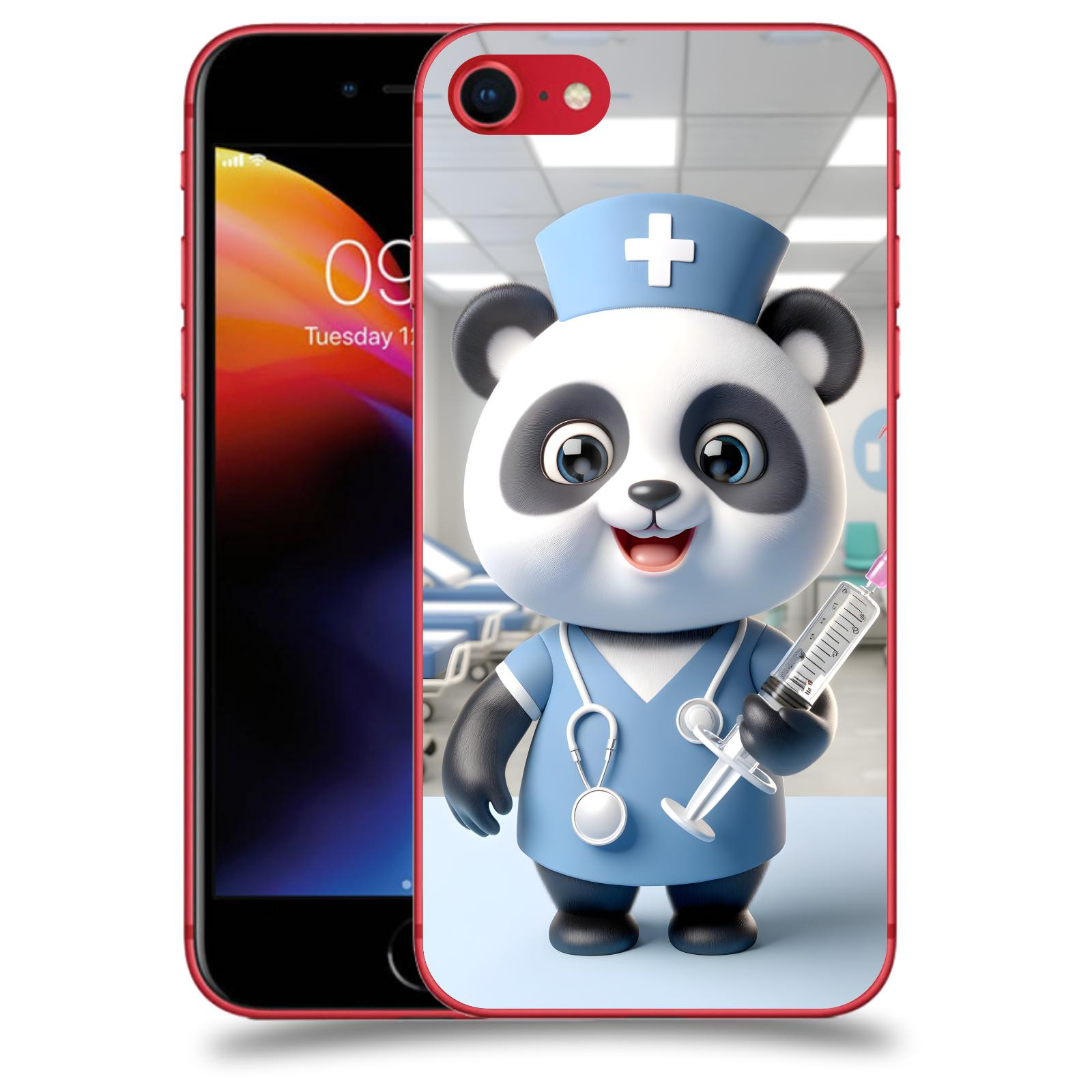 ACOVER Kryt na mobil Apple iPhone 8 - Panda doktor 2