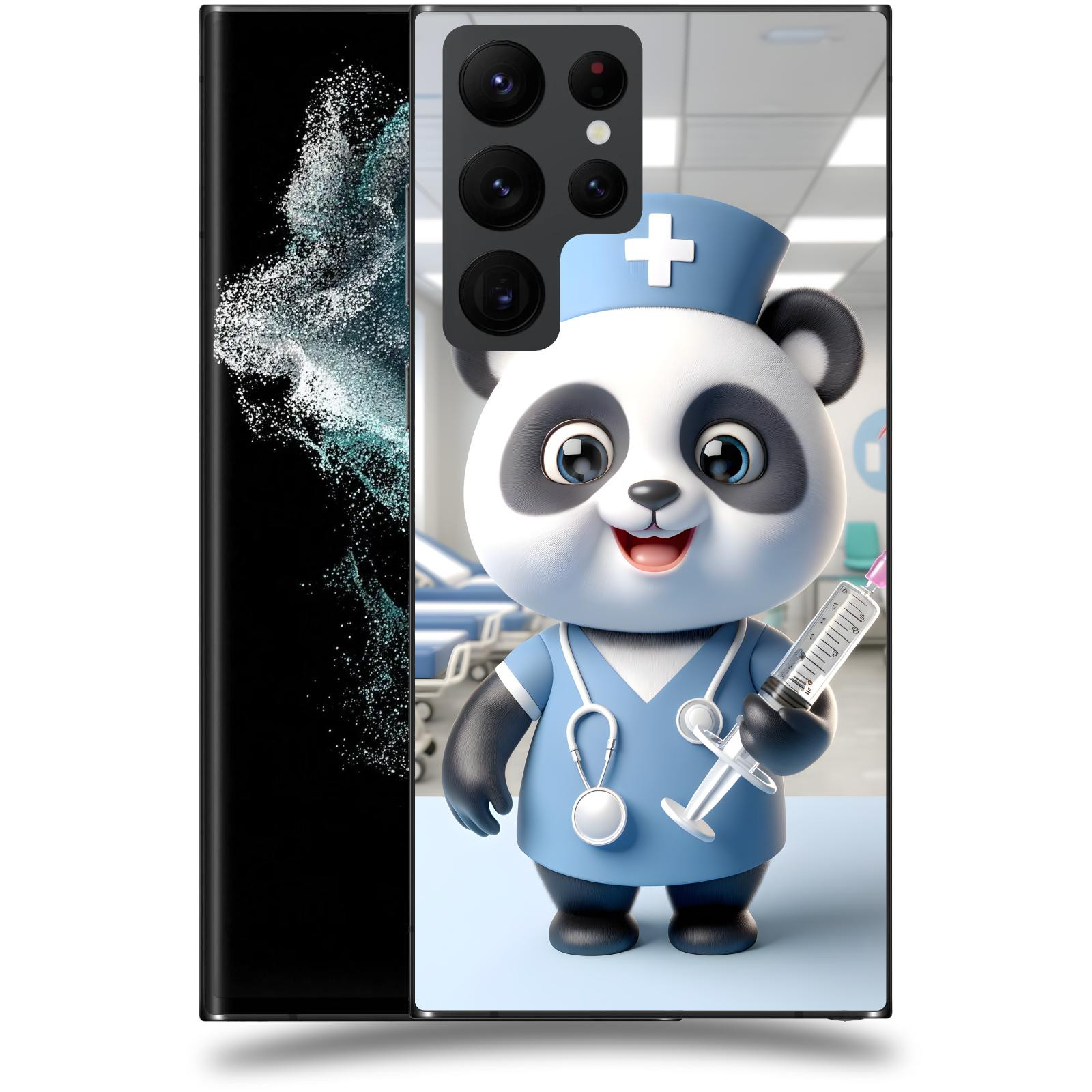 ACOVER Kryt na mobil Samsung Galaxy S22 Ultra 5G - Panda doktor 2