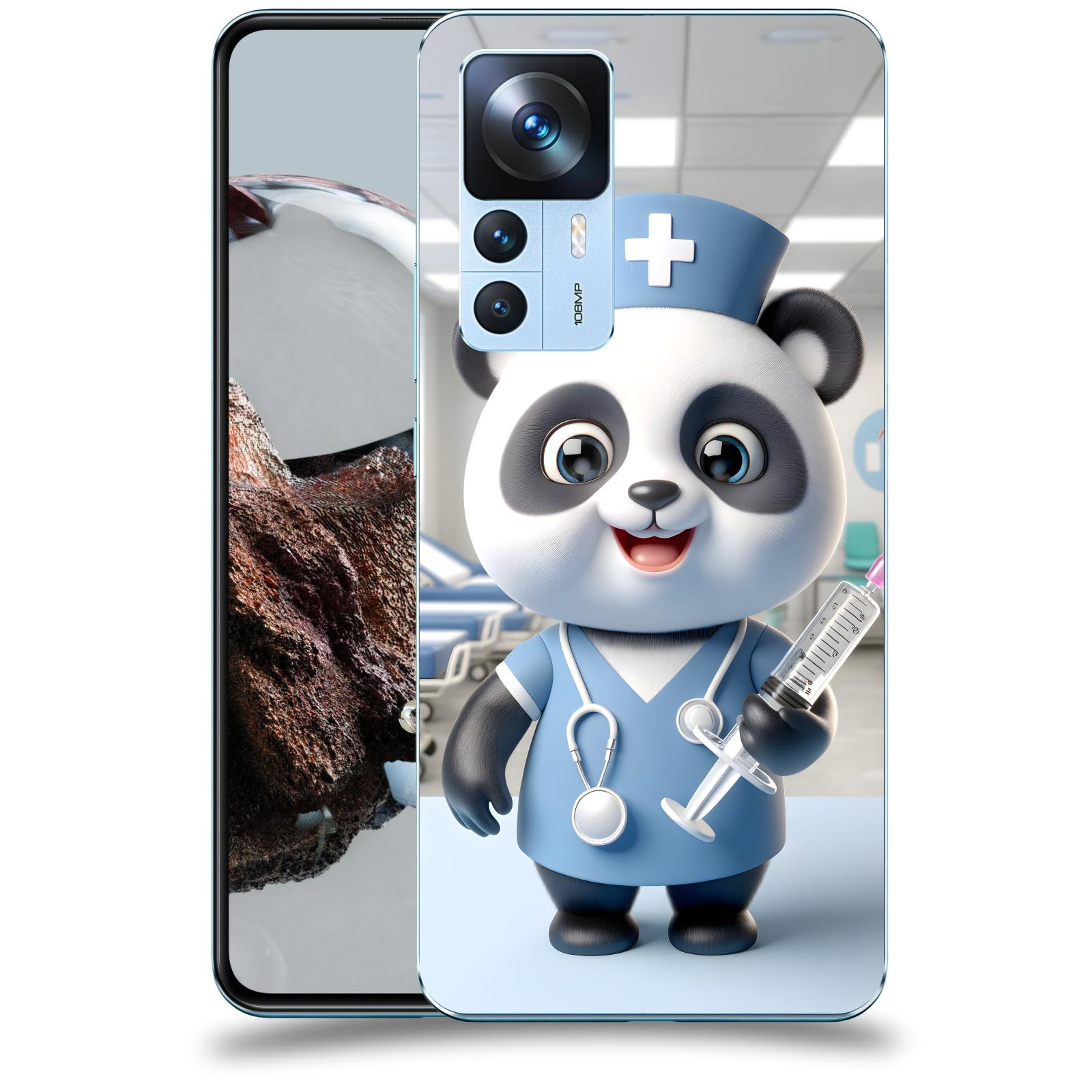 ACOVER Kryt na mobil Xiaomi 12T - Panda doktor 2