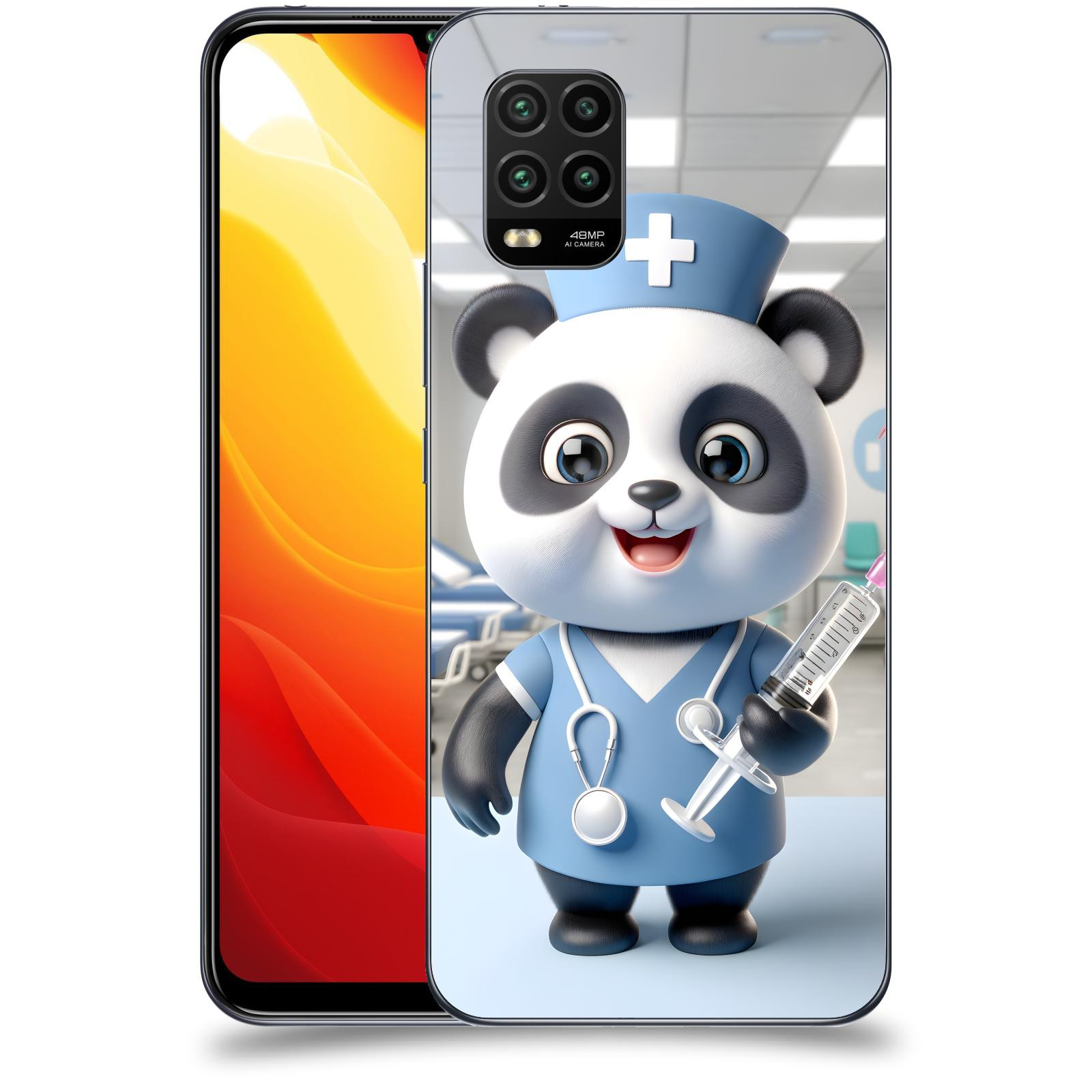 ACOVER Kryt na mobil Xiaomi Mi 10 Lite - Panda doktor 2