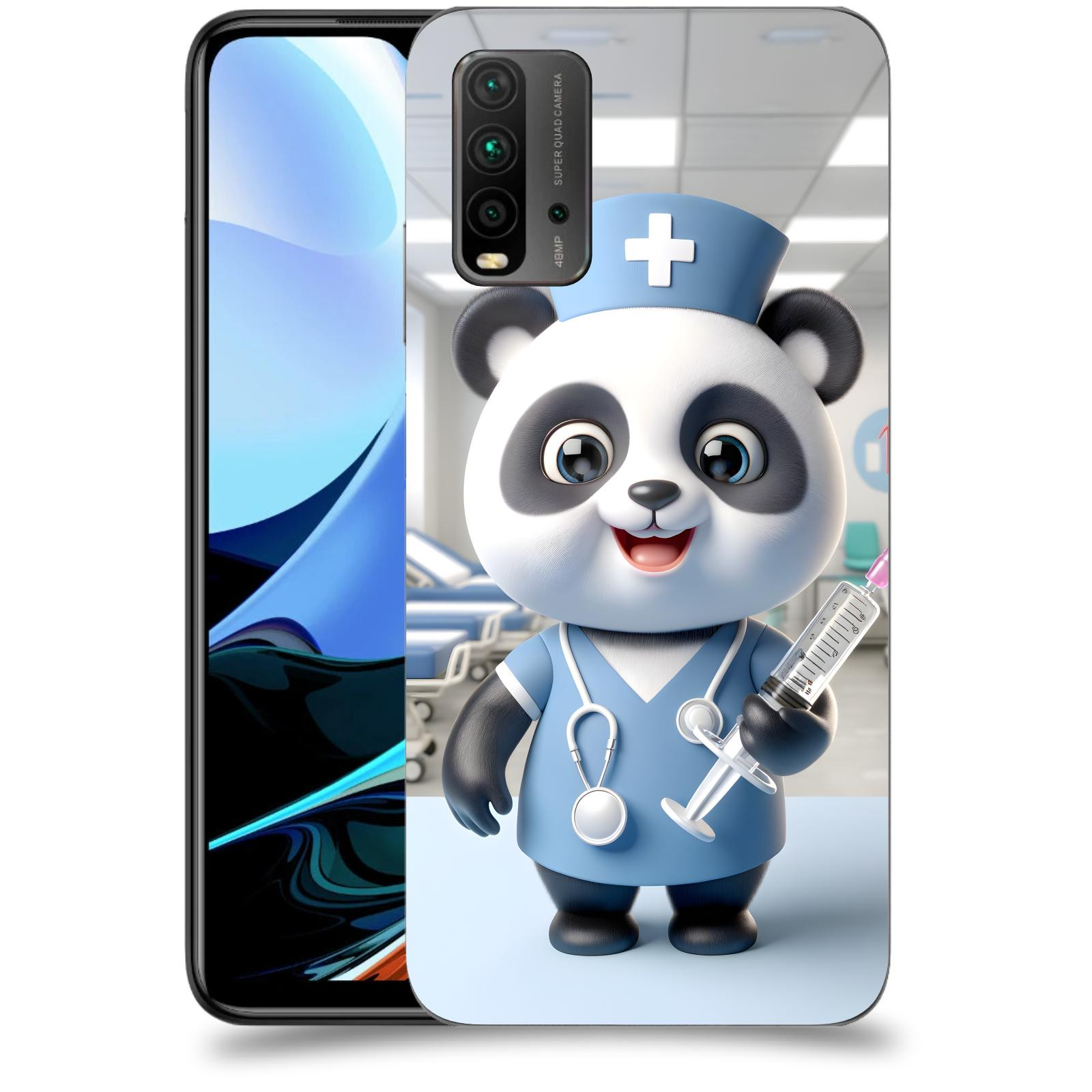 ACOVER Kryt na mobil Xiaomi Redmi 9T - Panda doktor 2
