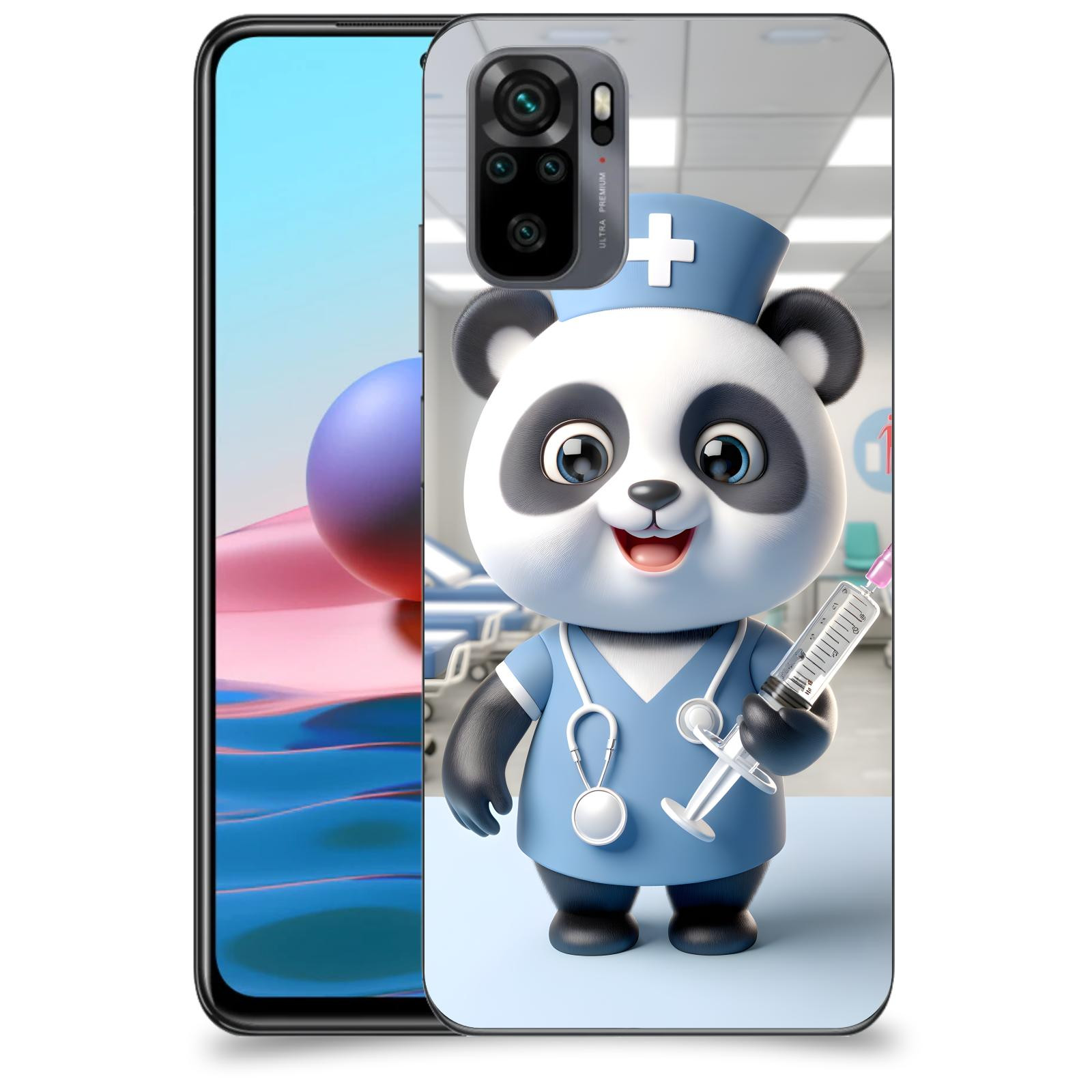 ACOVER Kryt na mobil Xiaomi Redmi Note 10 - Panda doktor 2