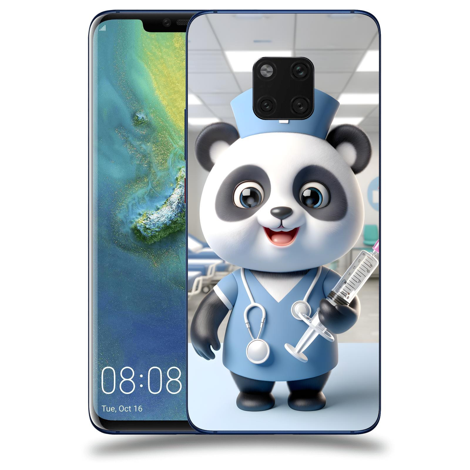 ACOVER Kryt na mobil Huawei Mate 20 Pro - Panda doktor 2