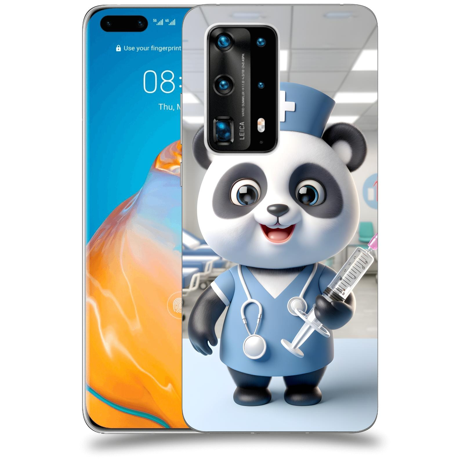 ACOVER Kryt na mobil Huawei P40 Pro - Panda doktor 2