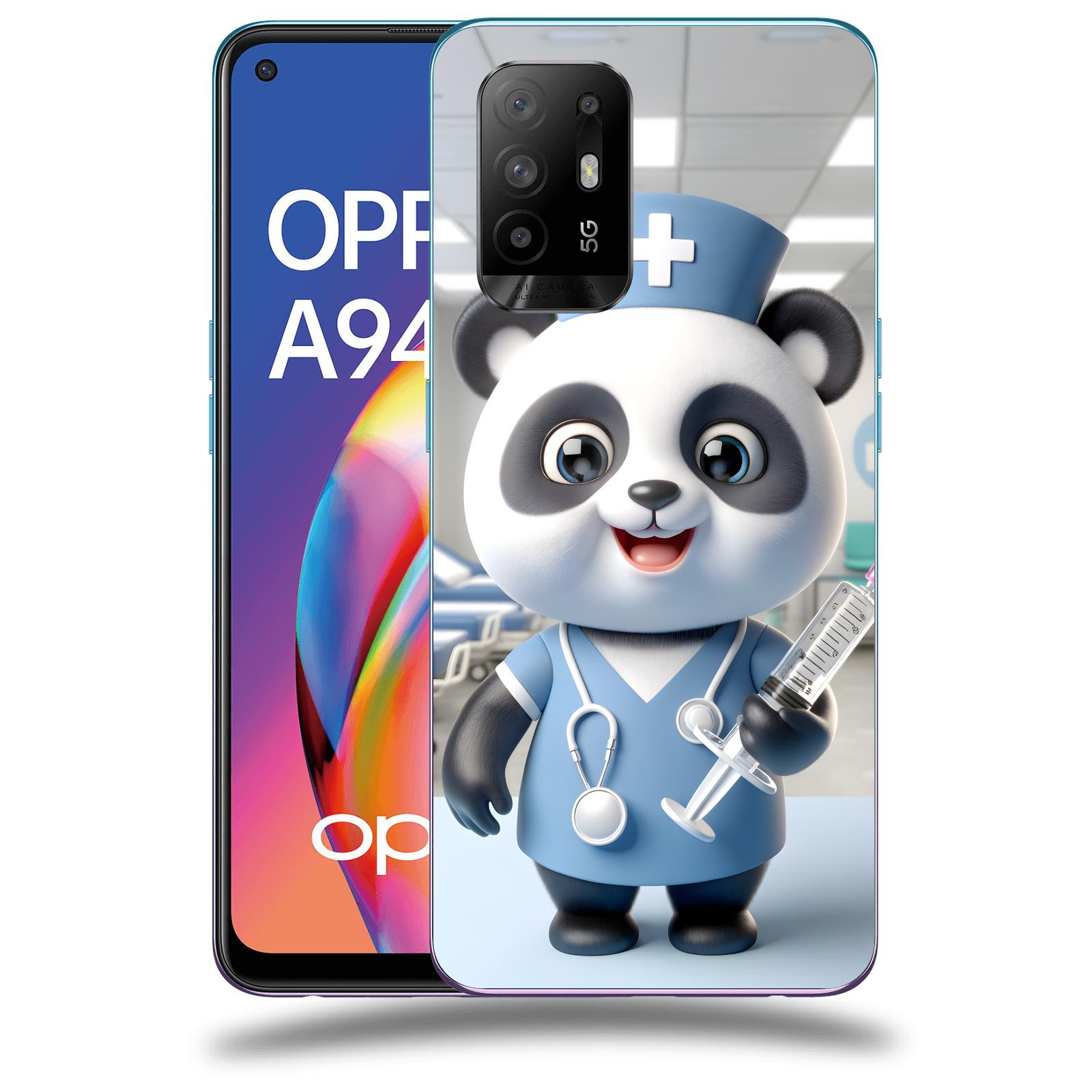 ACOVER Kryt na mobil OPPO A94 5G - Panda doktor 2