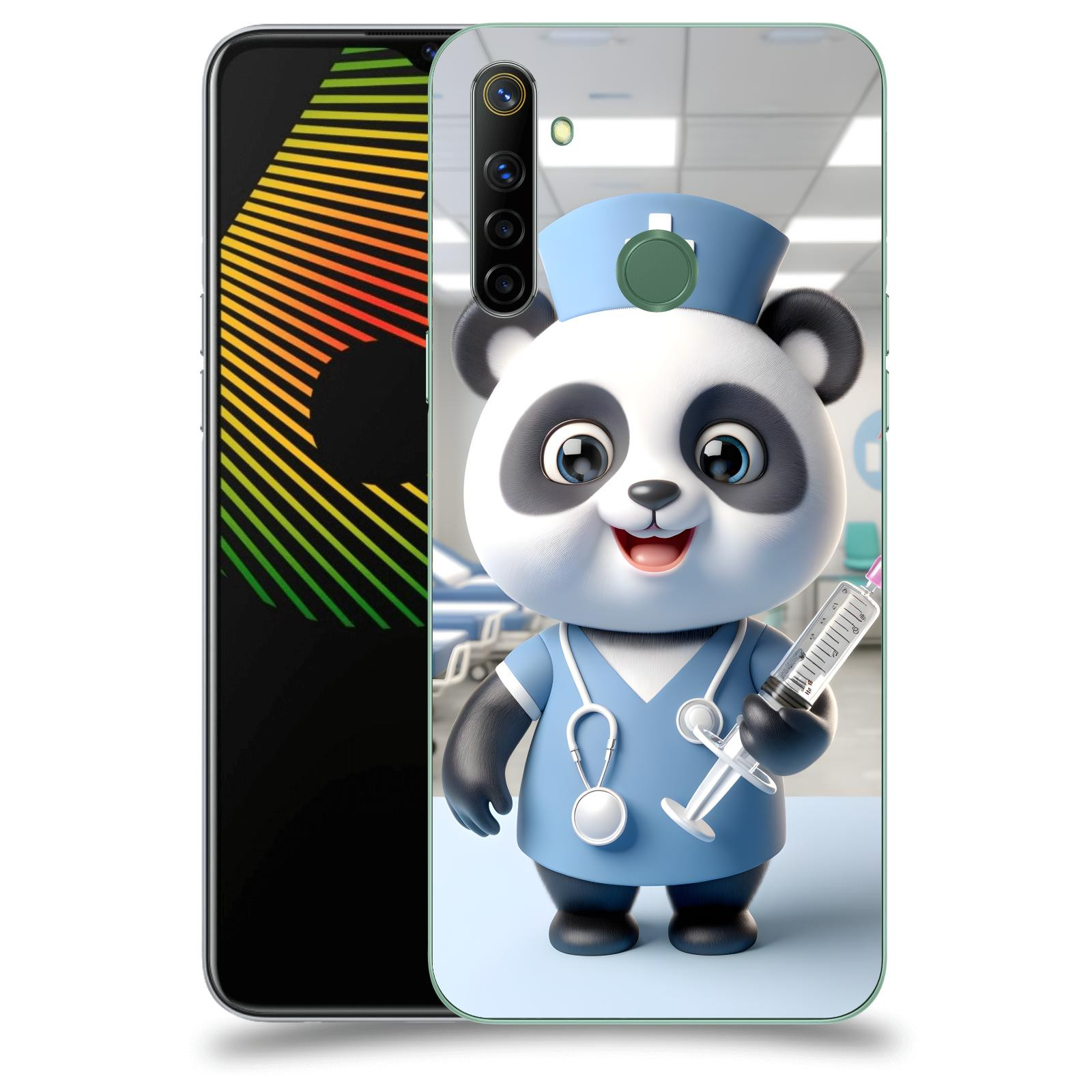 ACOVER Kryt na mobil Realme 6i - Panda doktor 2