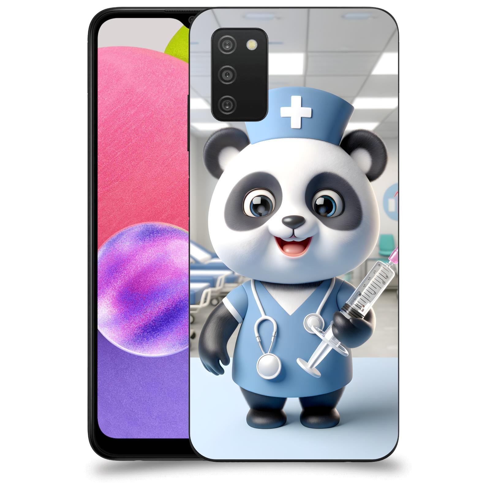 ACOVER Kryt na mobil Samsung Galaxy A03s A037G - Panda doktor 2
