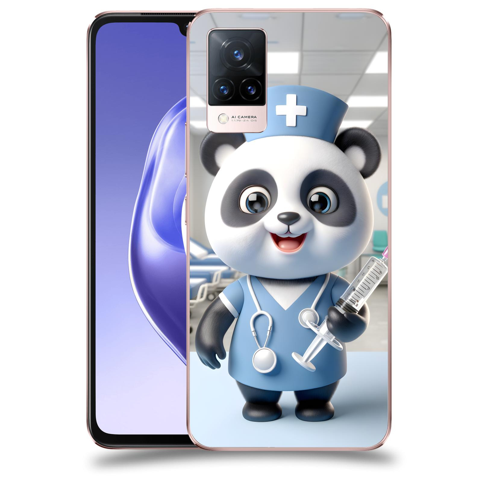 ACOVER Kryt na mobil Vivo V21 5G - Panda doktor 2
