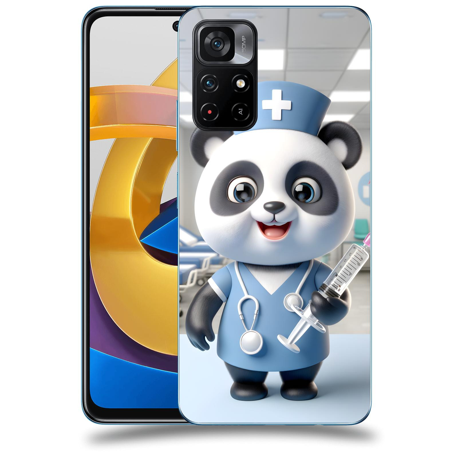 ACOVER Kryt na mobil Xiaomi Poco M4 Pro - Panda doktor 2