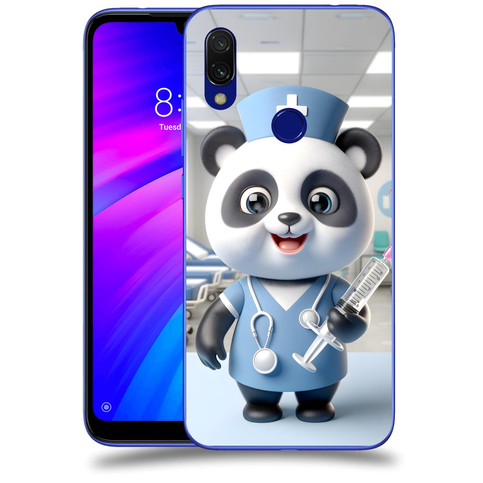ACOVER Kryt na mobil Xiaomi Redmi 7 - Panda doktor 2