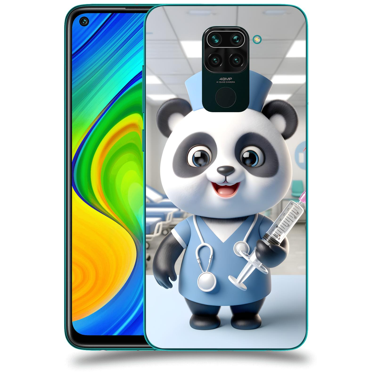 ACOVER Kryt na mobil Xiaomi Redmi Note 9 - Panda doktor 2