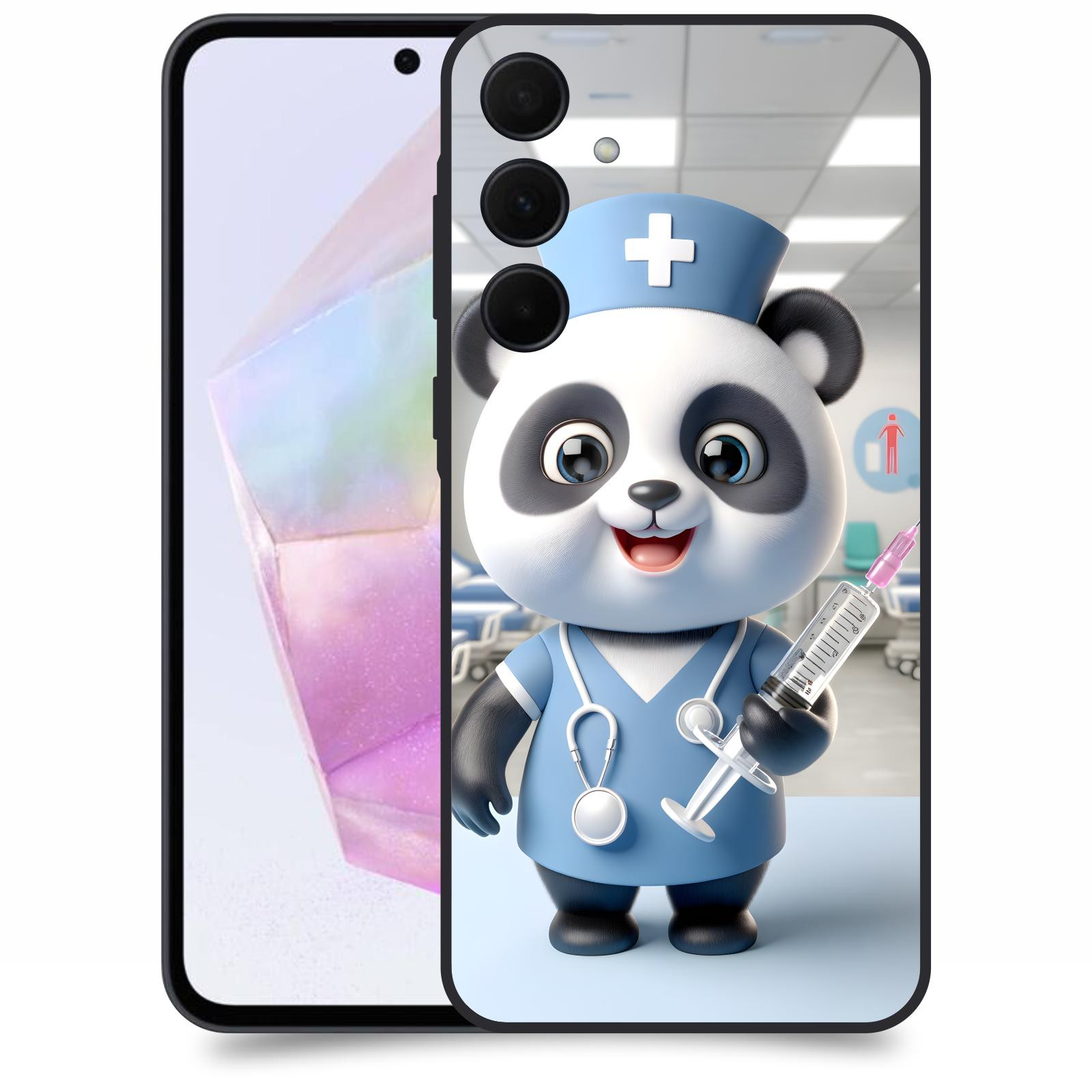 ACOVER Kryt na mobil Samsung Galaxy A35 5G - Panda doktor 2