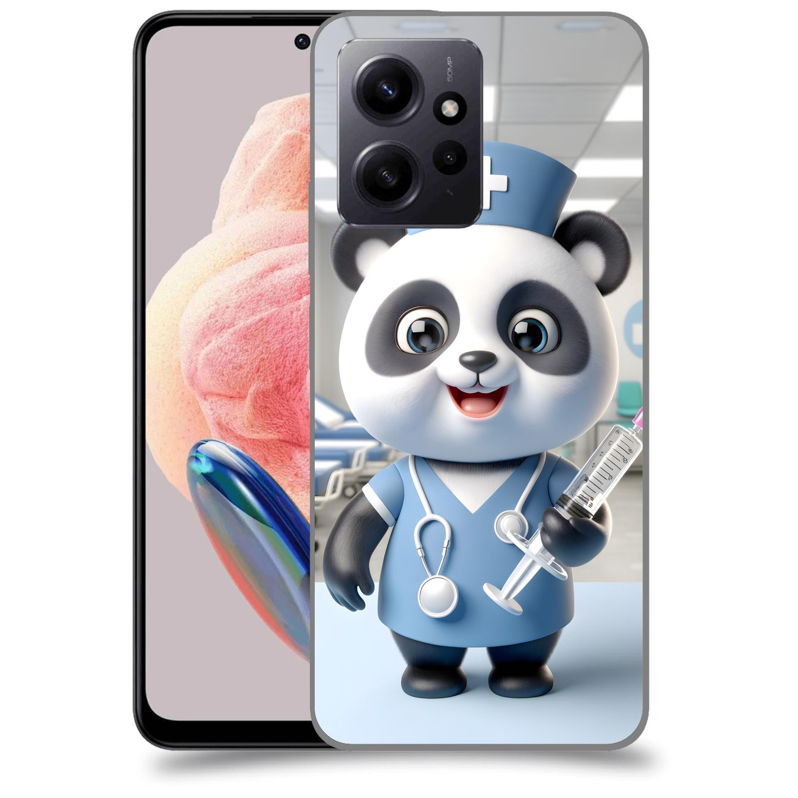 ACOVER Kryt na mobil Xiaomi Redmi Note 12 4G - Panda doktor 2