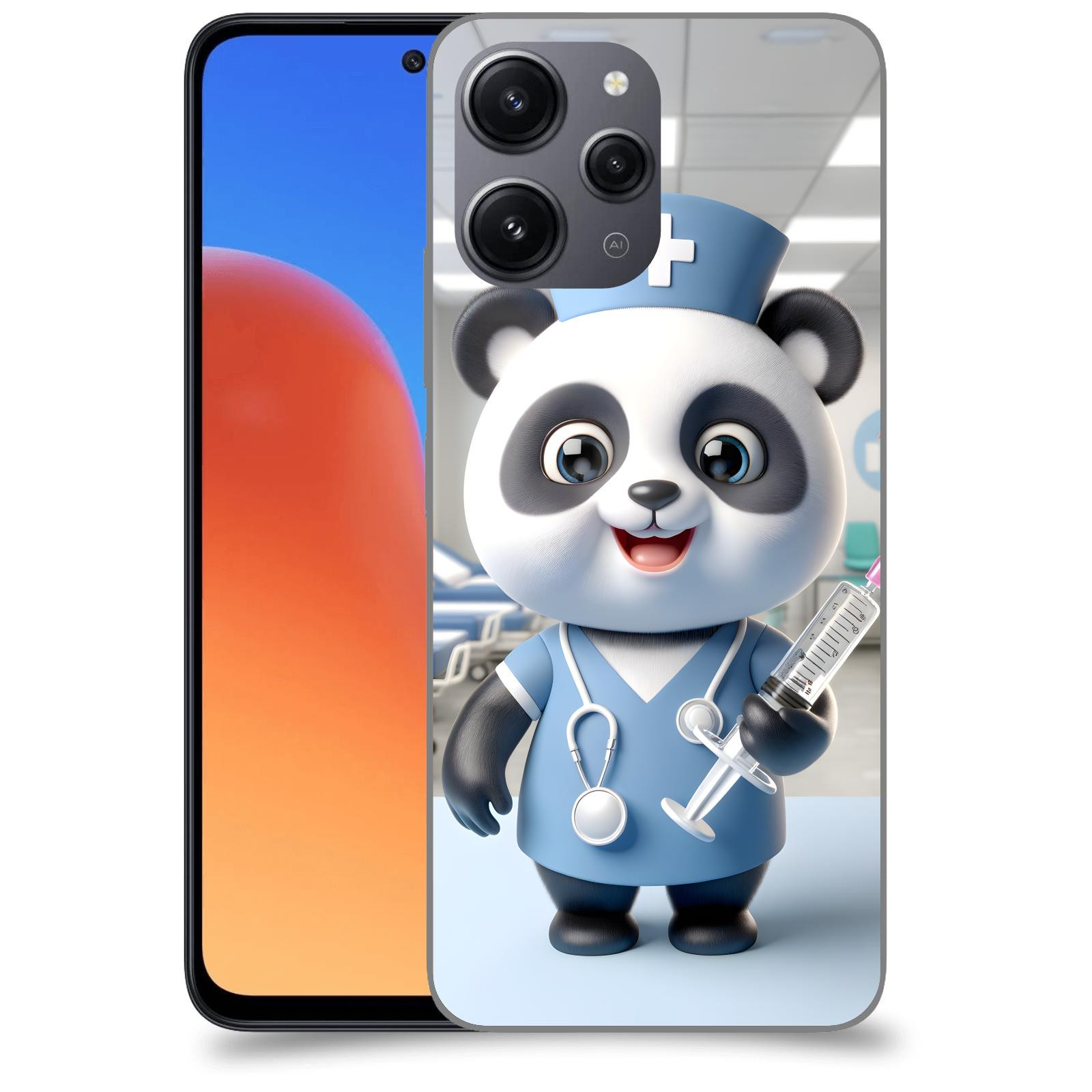 ACOVER Kryt na mobil Xiaomi Redmi 12 - Panda doktor 2