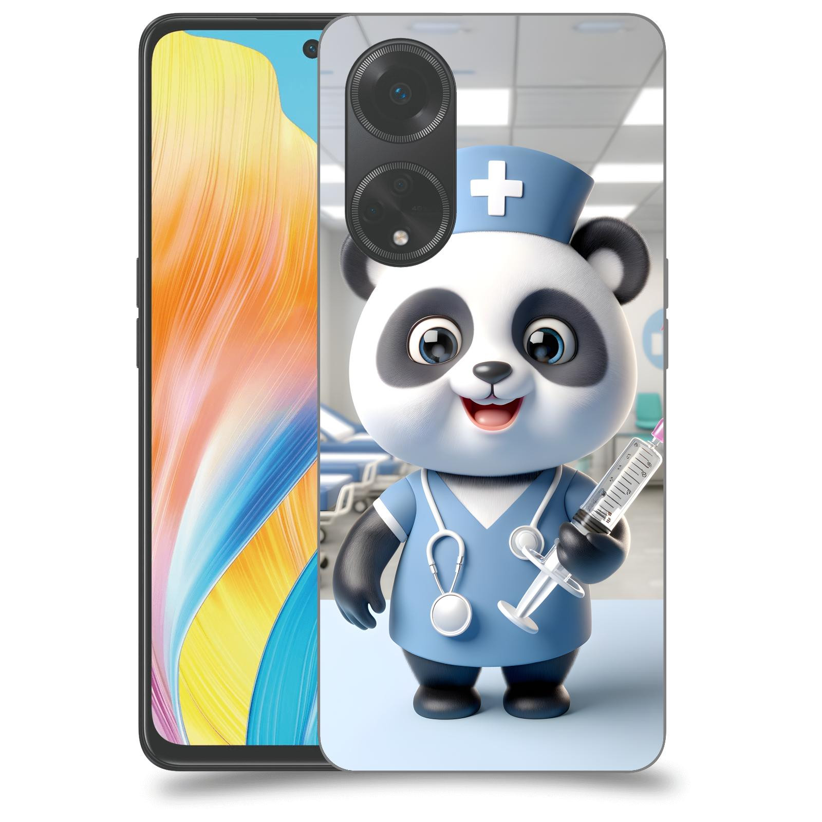 ACOVER Kryt na mobil OPPO A98 5G - Panda doktor 2