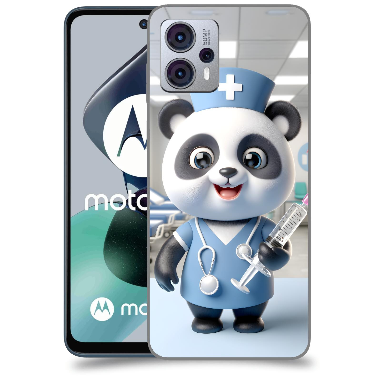 ACOVER Kryt na mobil Motorola Moto G23 - Panda doktor 2