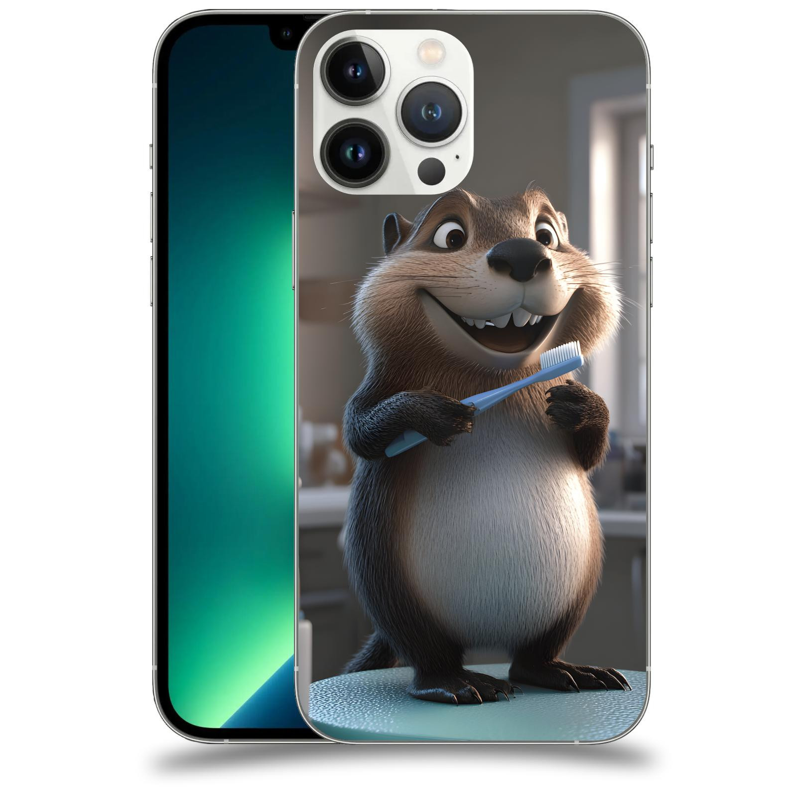 ACOVER Kryt na mobil Apple iPhone 13 Pro Max - Bobr zubař