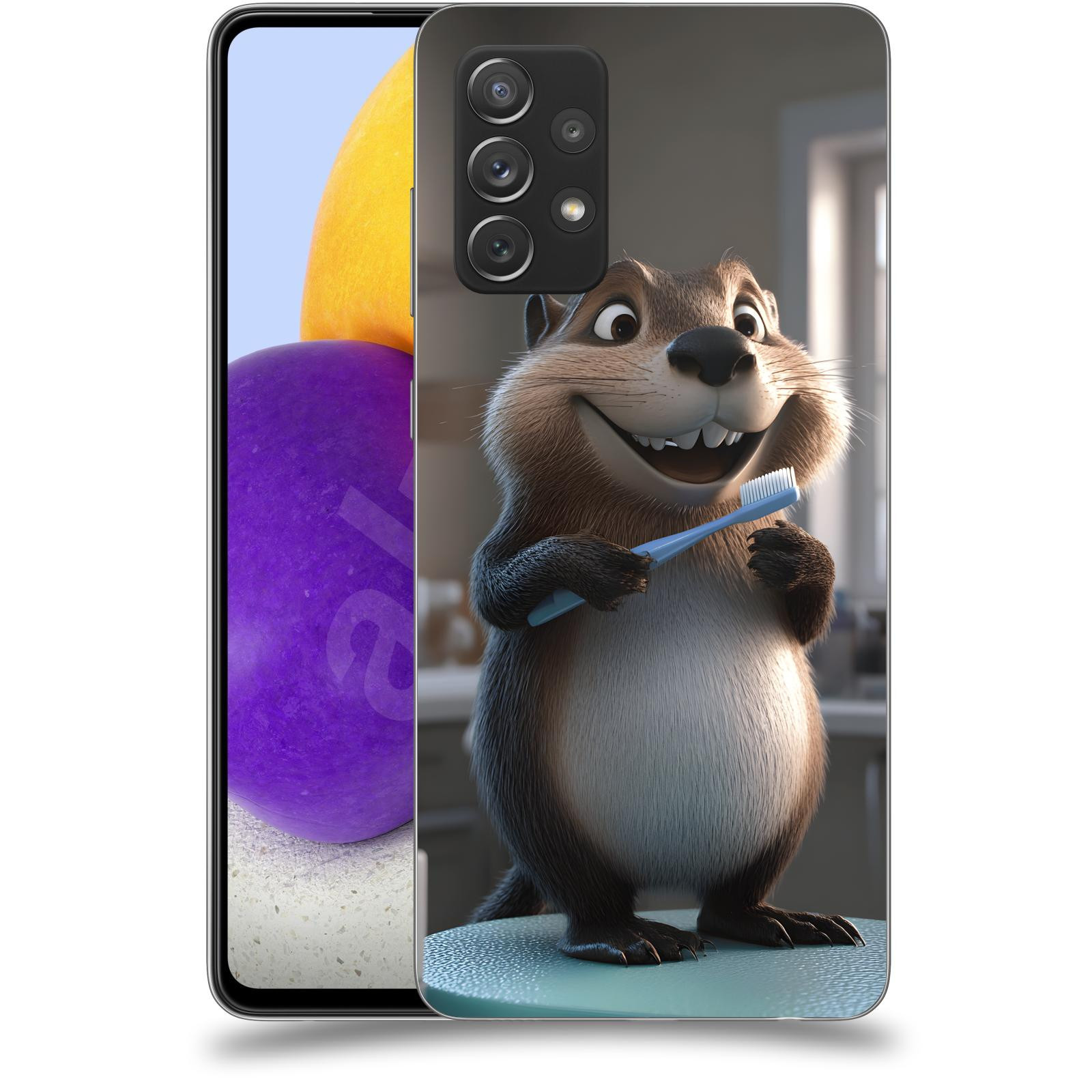 ACOVER Kryt na mobil Samsung Galaxy A72 A725F - Bobr zubař