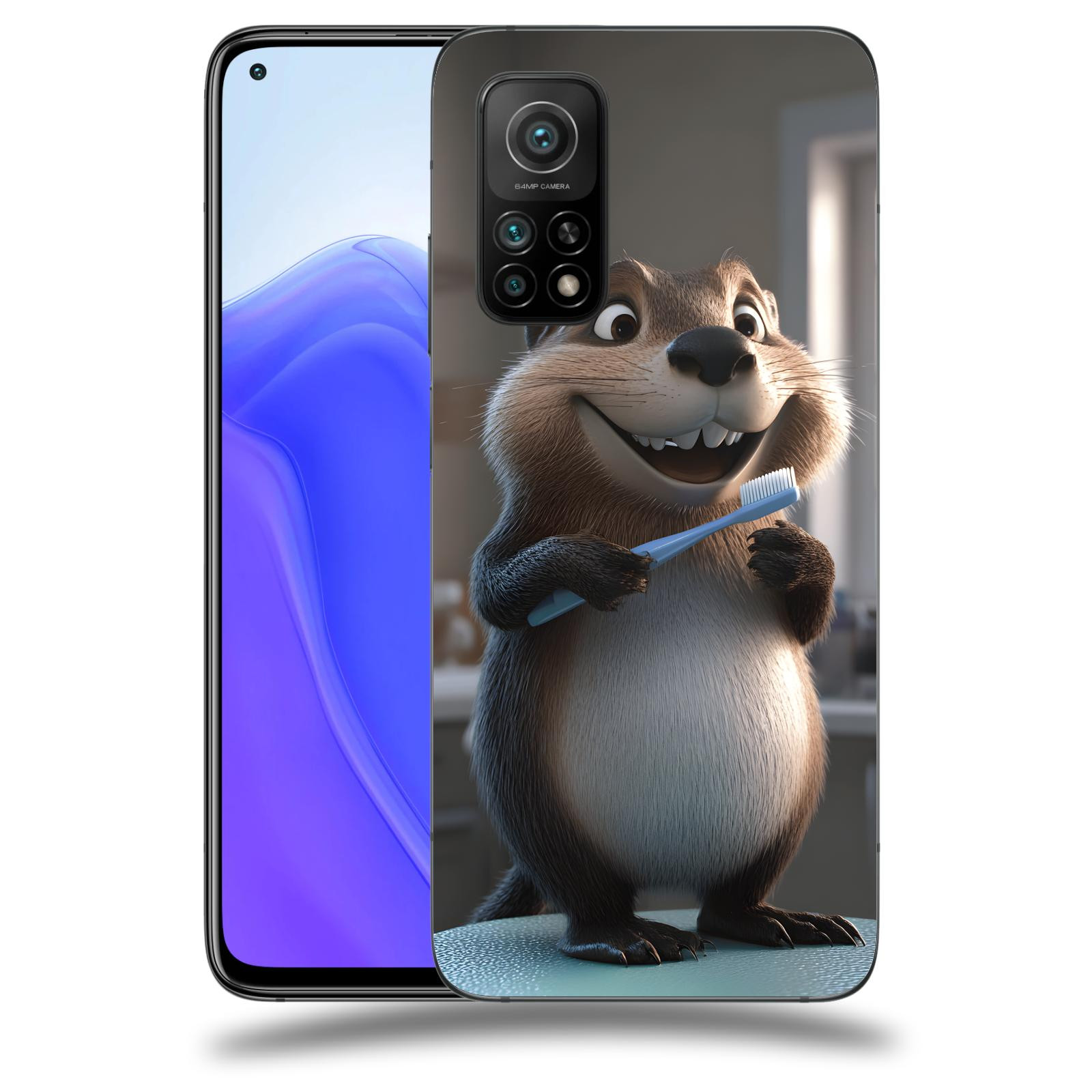 ACOVER Kryt na mobil Xiaomi Mi 10T - Bobr zubař
