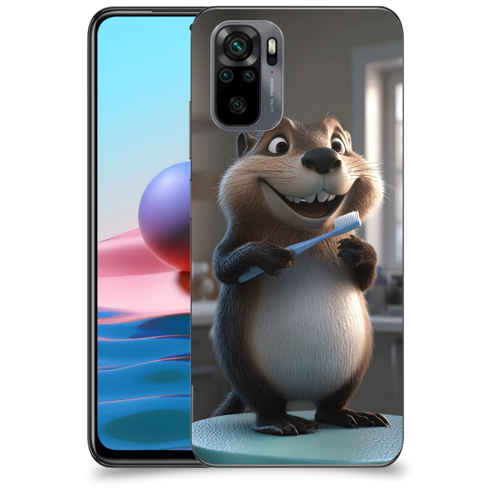 ACOVER Kryt na mobil Xiaomi Redmi Note 10 - Bobr zubař