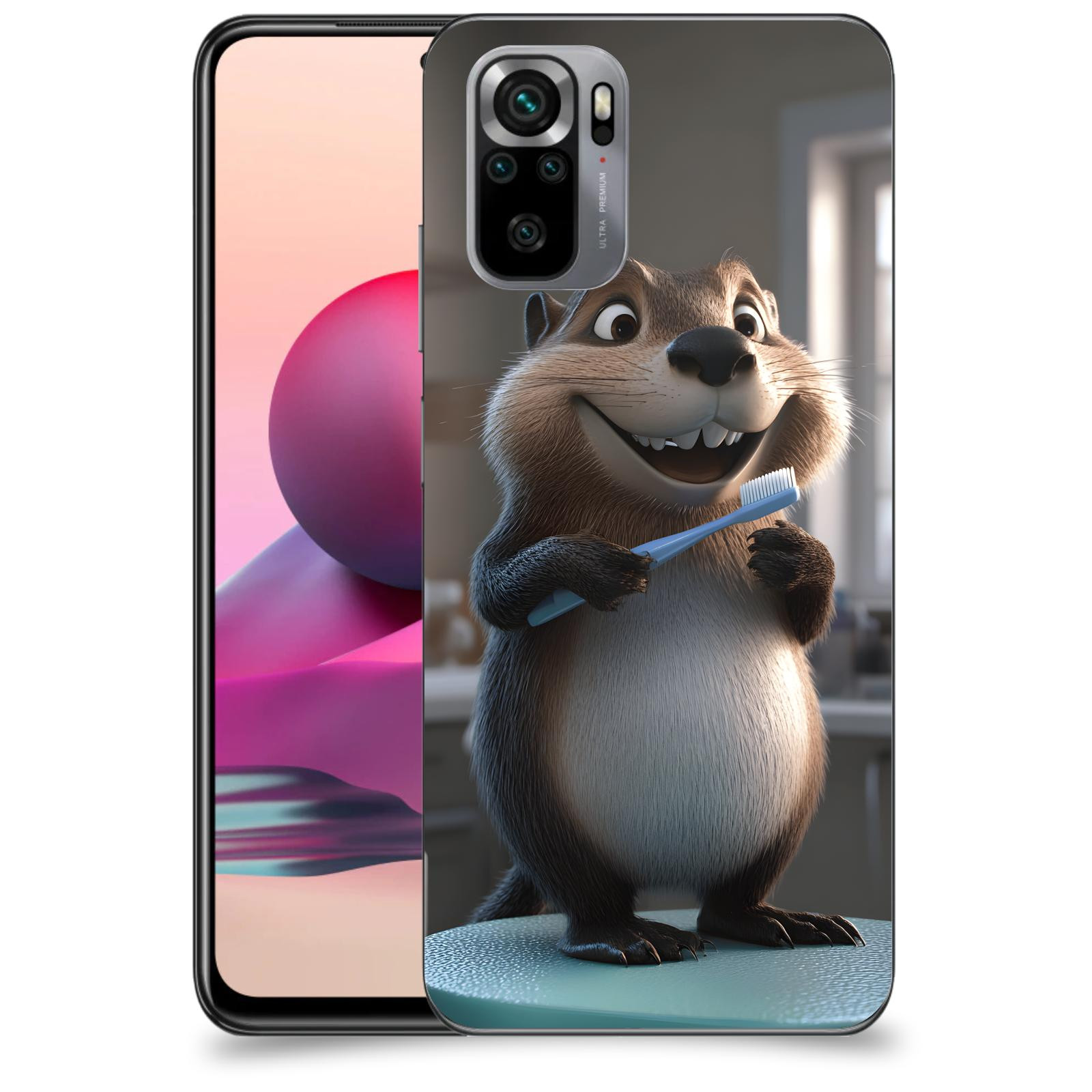 ACOVER Kryt na mobil Xiaomi Redmi Note 10S - Bobr zubař