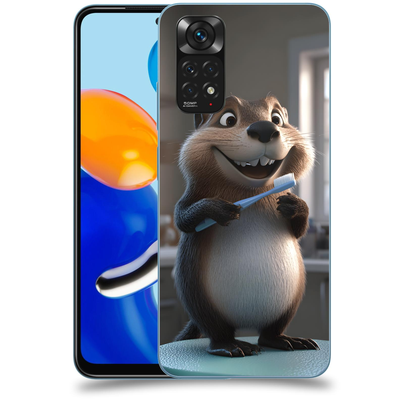 ACOVER Kryt na mobil Xiaomi Redmi Note 11 - Bobr zubař