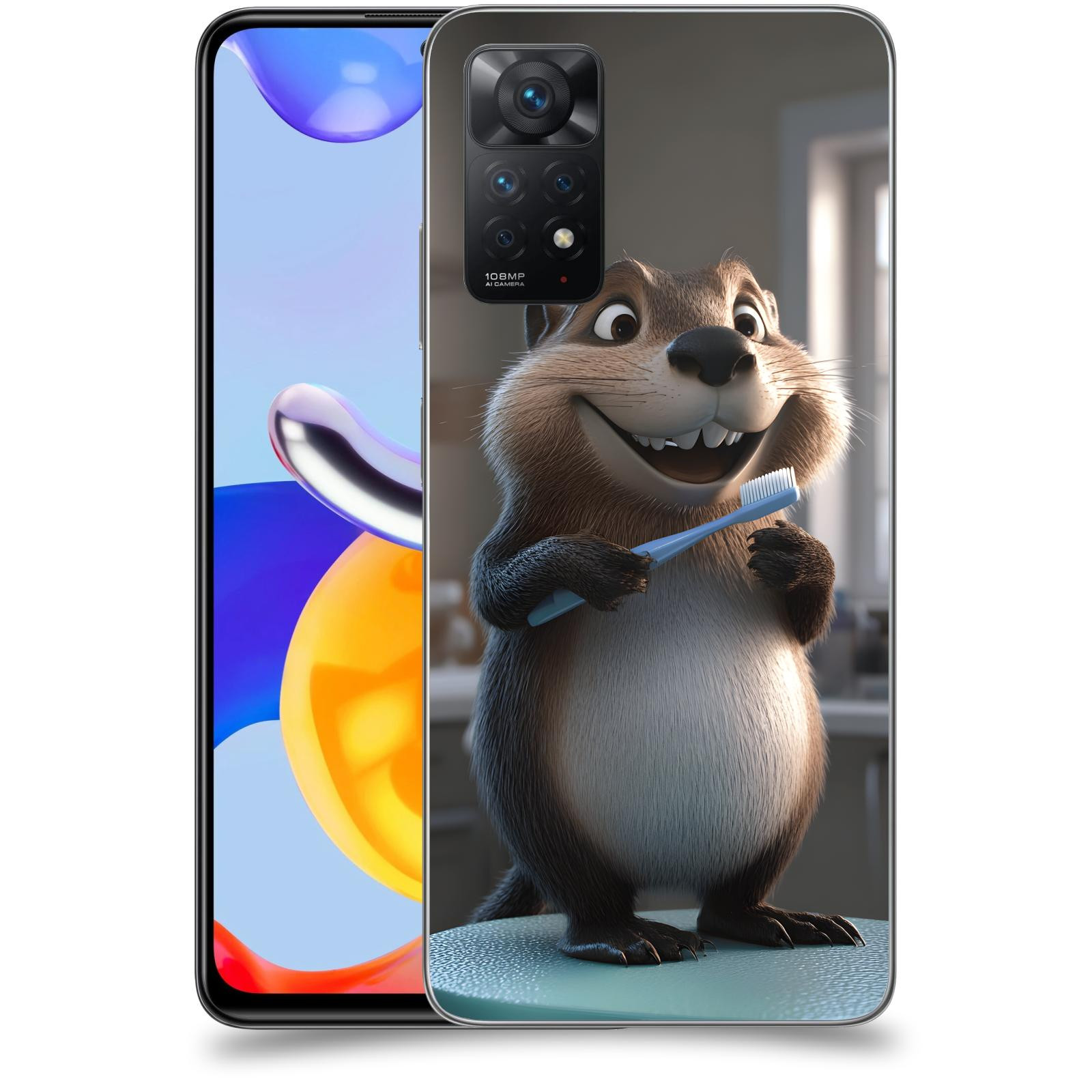 ACOVER Kryt na mobil Xiaomi Redmi Note 11 Pro - Bobr zubař