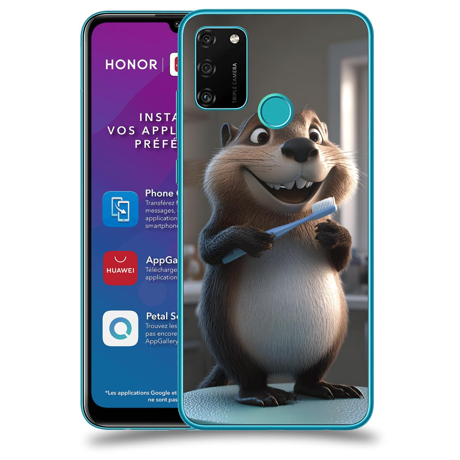 ACOVER Kryt na mobil Honor 9A - Bobr zubař