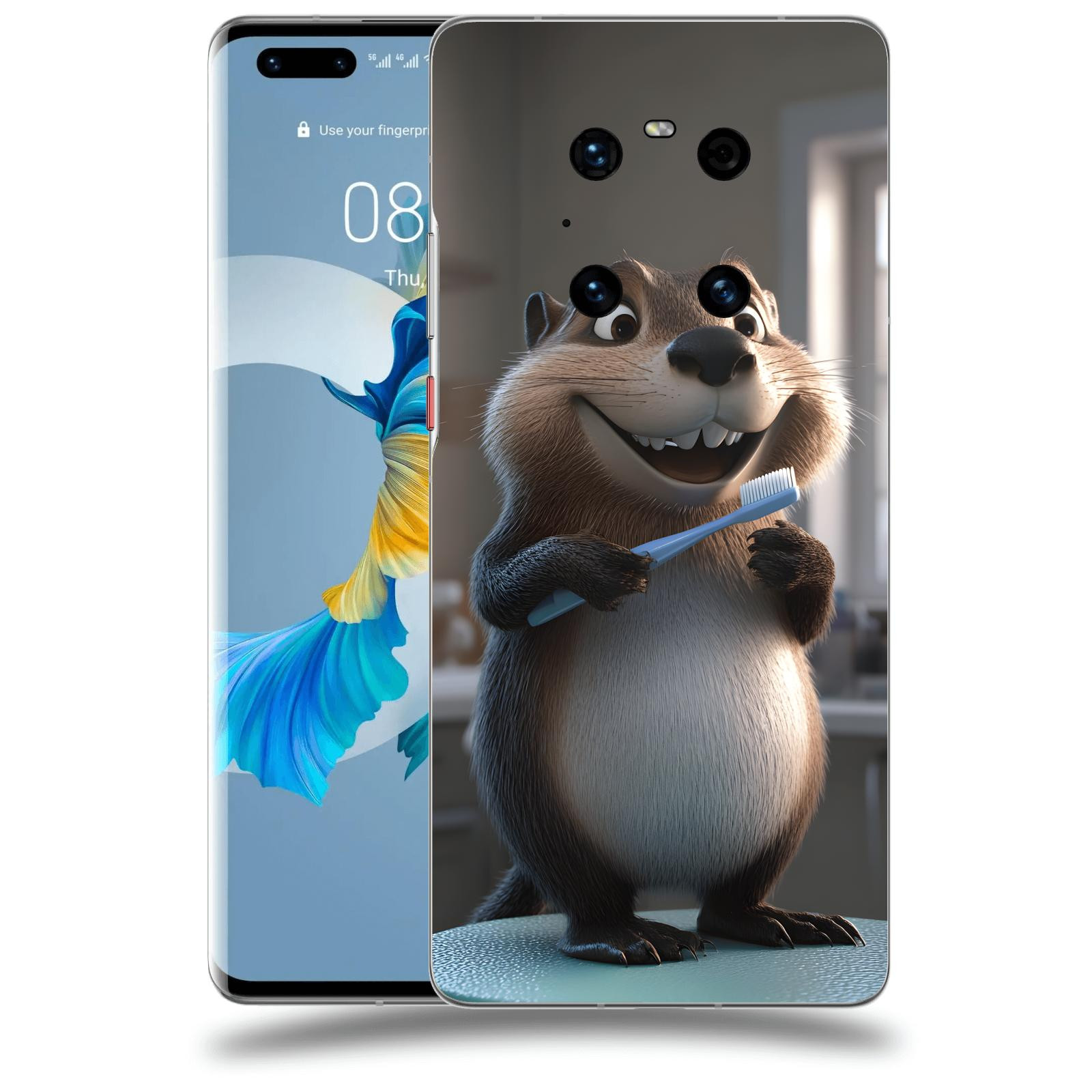 ACOVER Kryt na mobil Huawei Mate 40 Pro - Bobr zubař