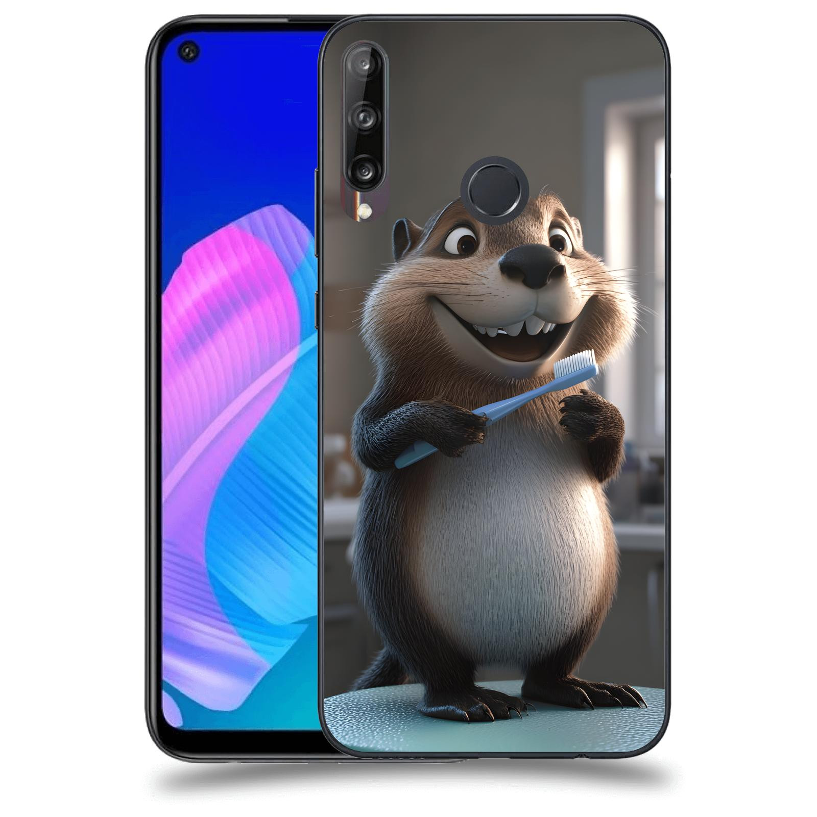 ACOVER Kryt na mobil Huawei P40 Lite E - Bobr zubař