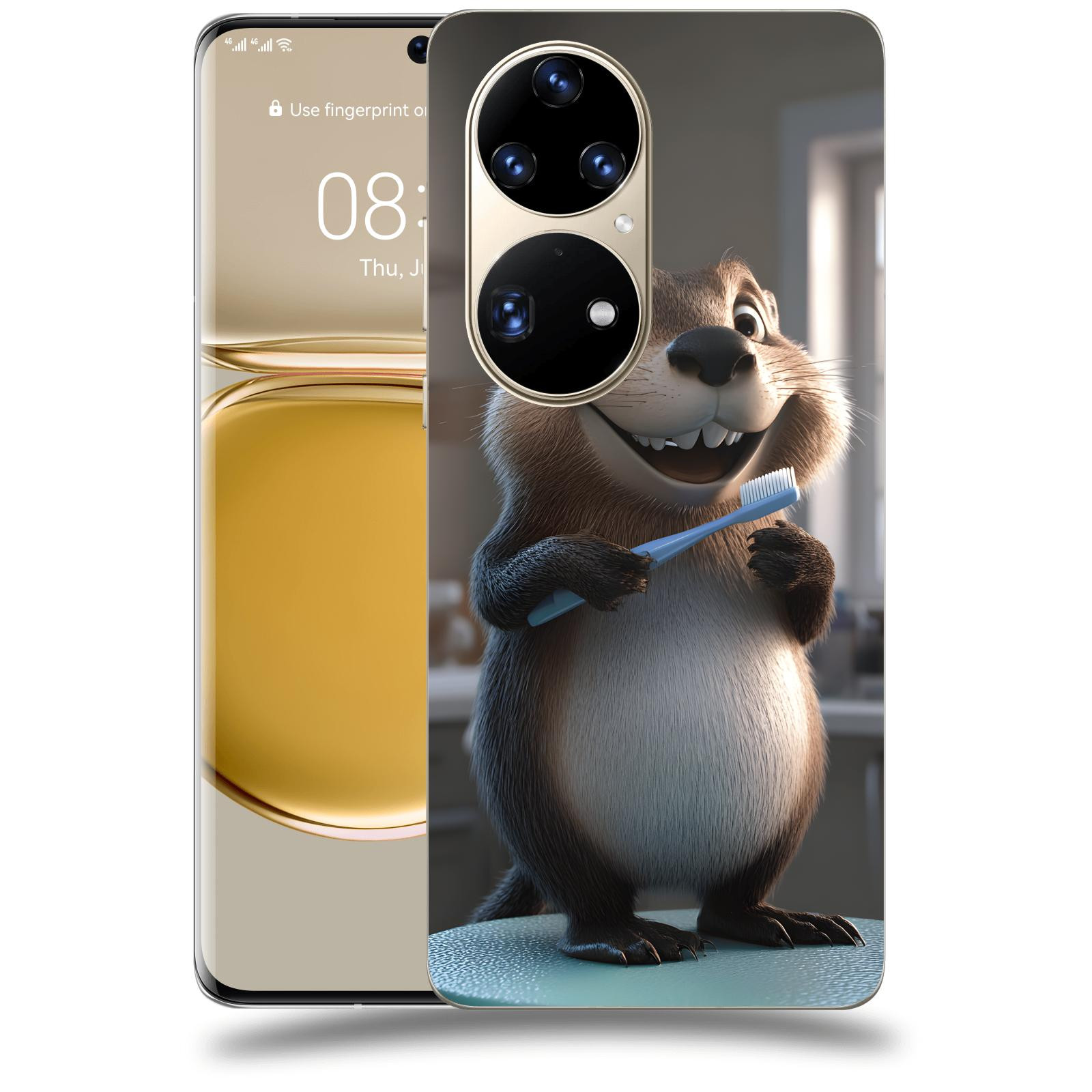 ACOVER Kryt na mobil Huawei P50 - Bobr zubař