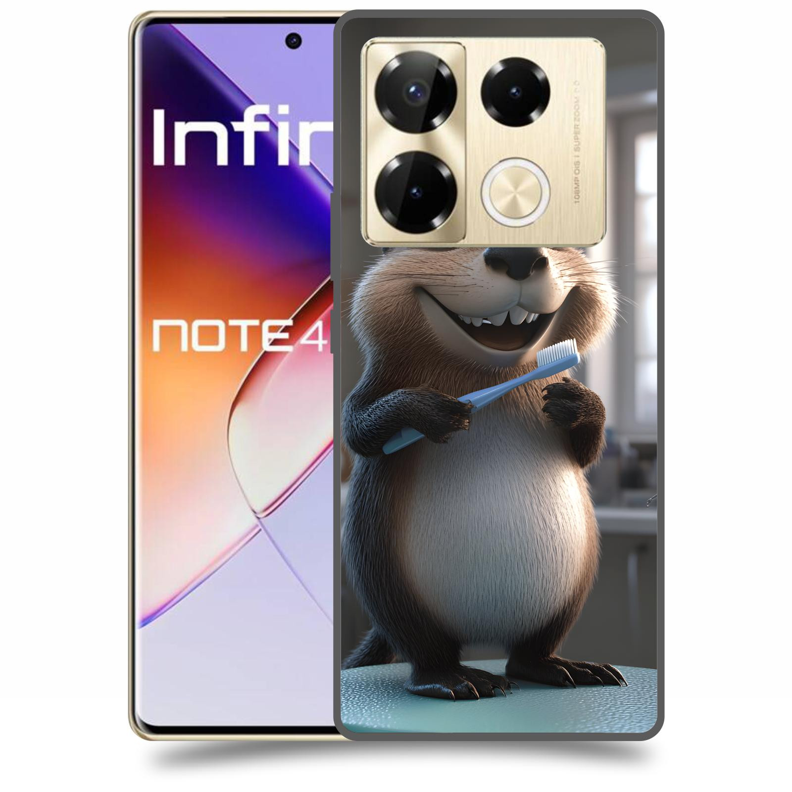 ACOVER Kryt na mobil Infinix Note 40 PRO - Bobr zubař