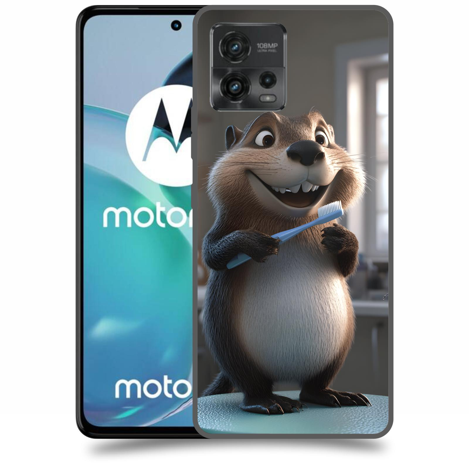 ACOVER Kryt na mobil Motorola Moto G72 - Bobr zubař